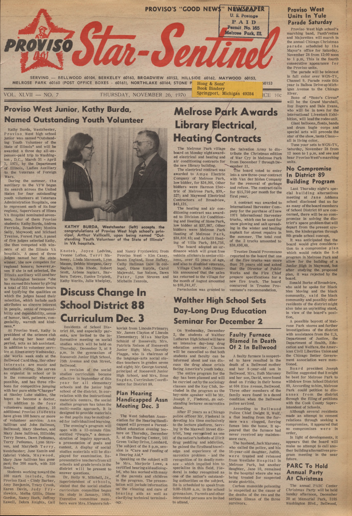 Proviso Star-Sentinel – 19701126