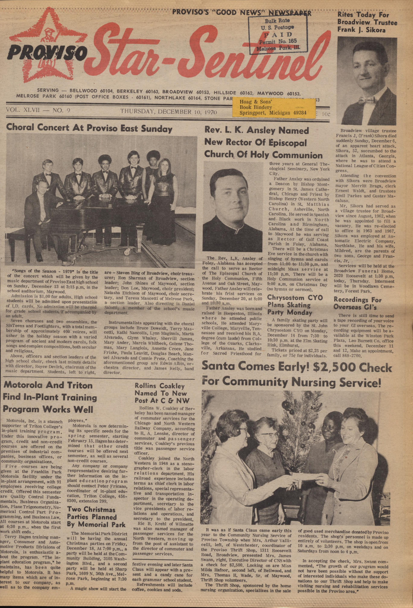 Proviso Star-Sentinel – 19701210