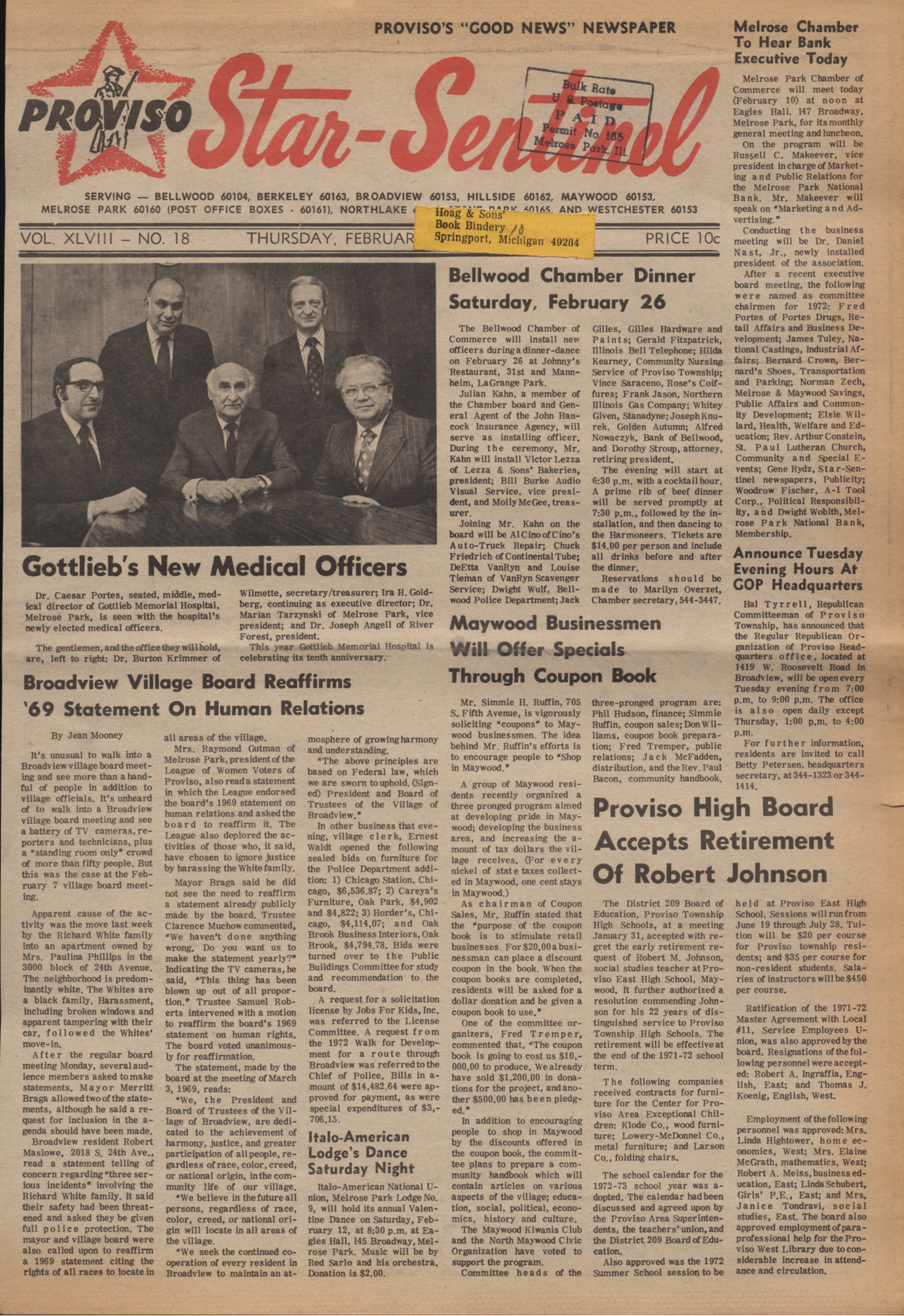 Proviso Star-Sentinel – 19720210