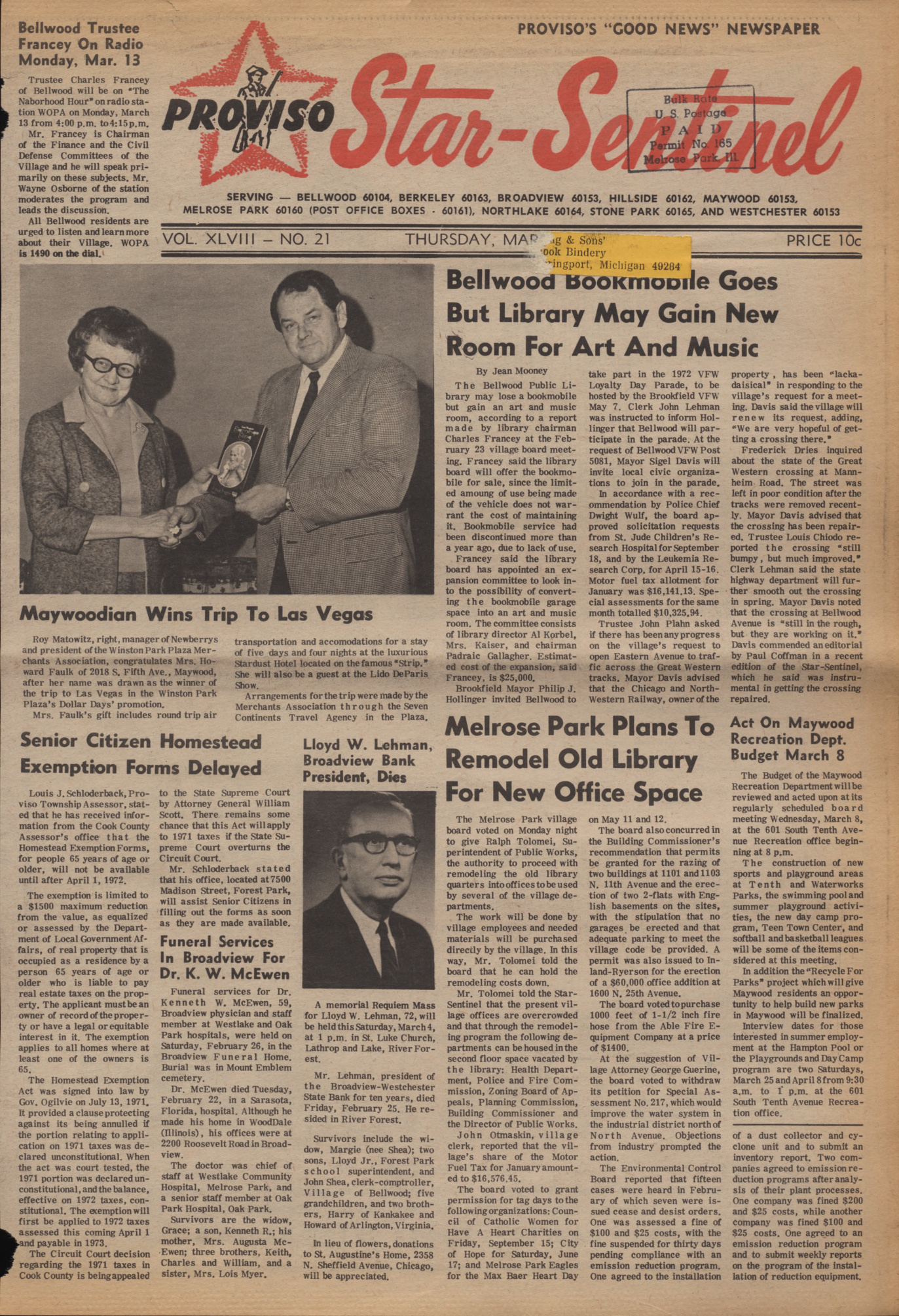 Proviso Star-Sentinel – 19720302