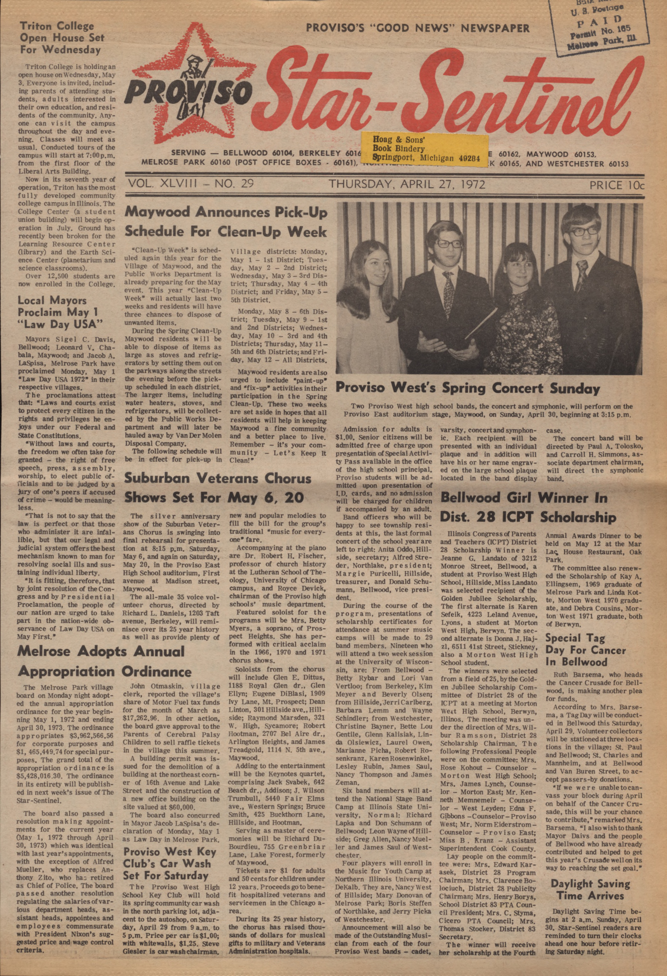 Proviso Star-Sentinel – 19720427