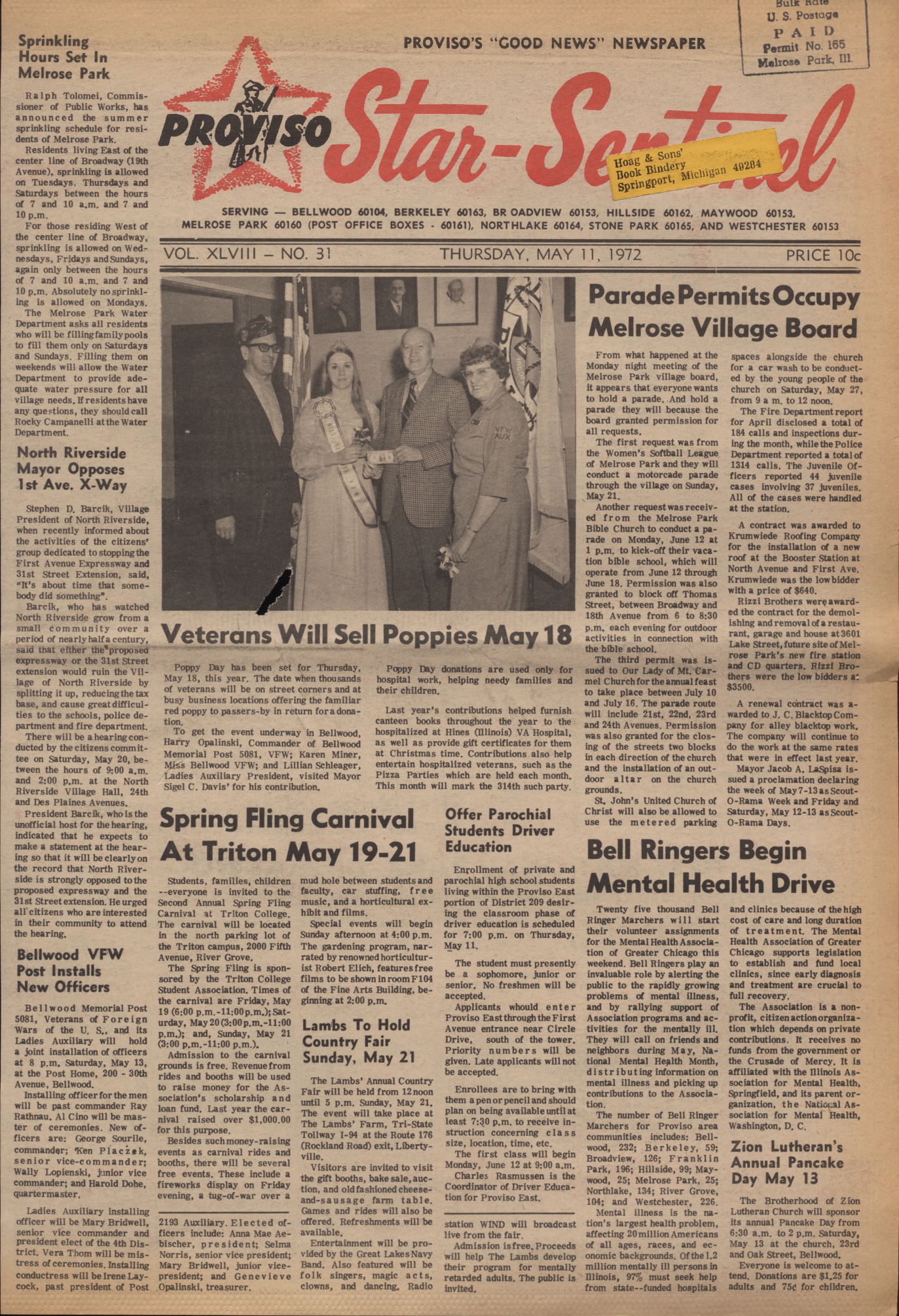 Proviso Star-Sentinel – 19720525