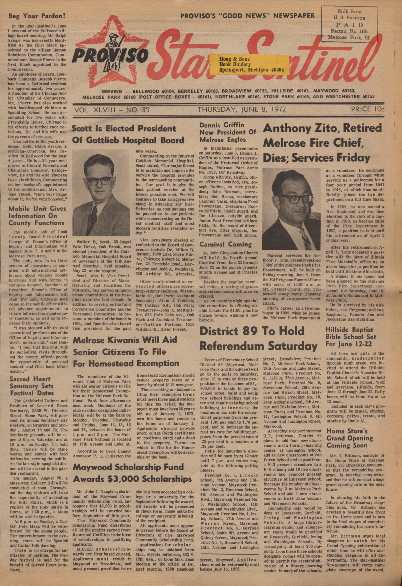Proviso Star-Sentinel – 19720608
