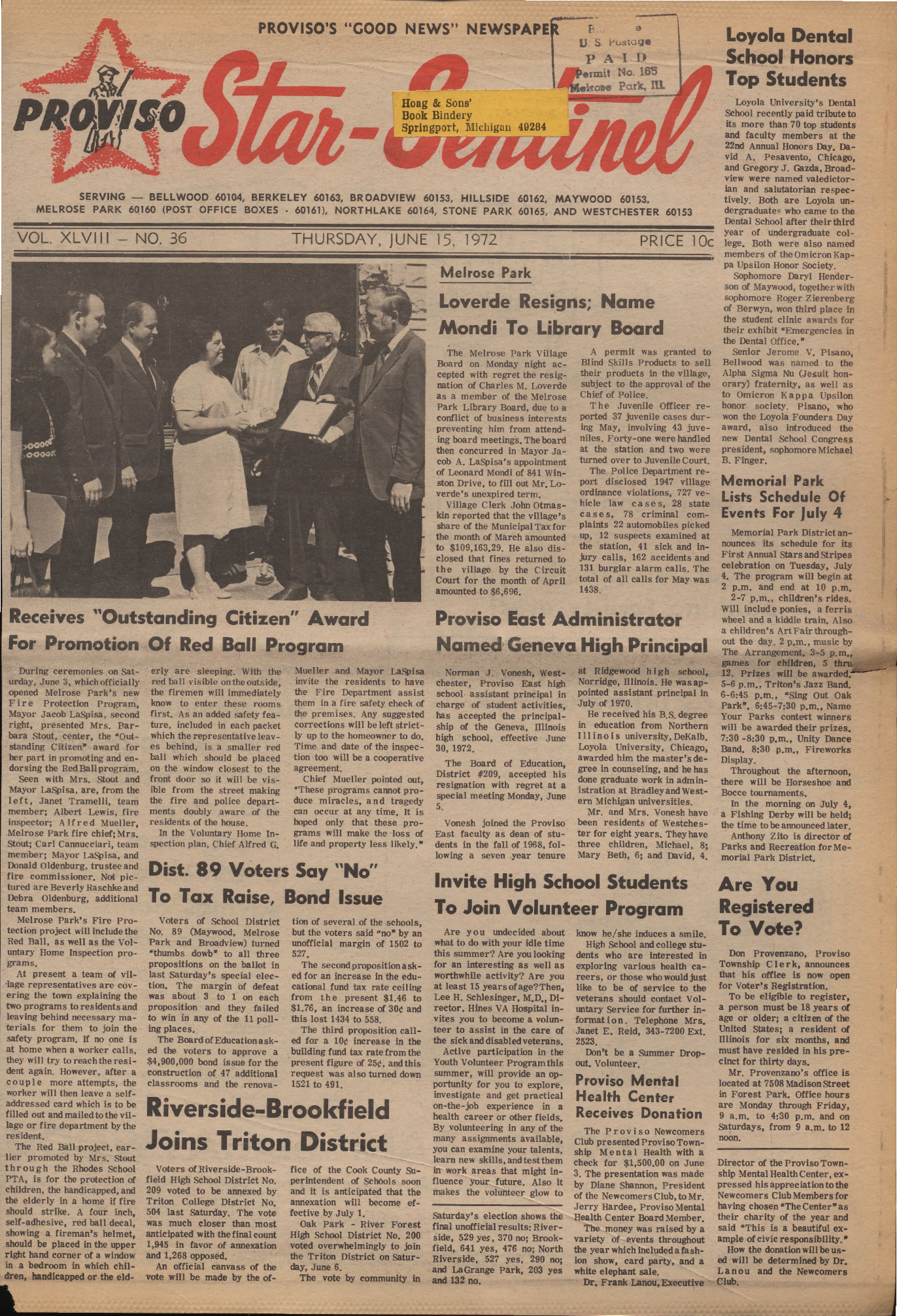 Proviso Star-Sentinel – 19720615