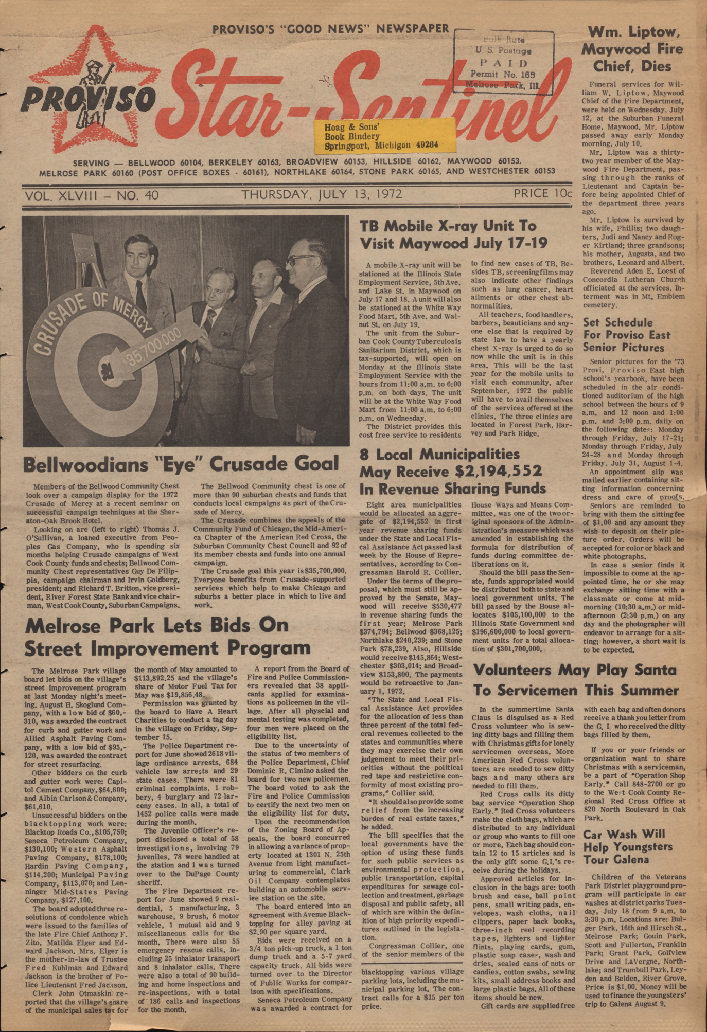 Proviso Star-Sentinel – 19720713