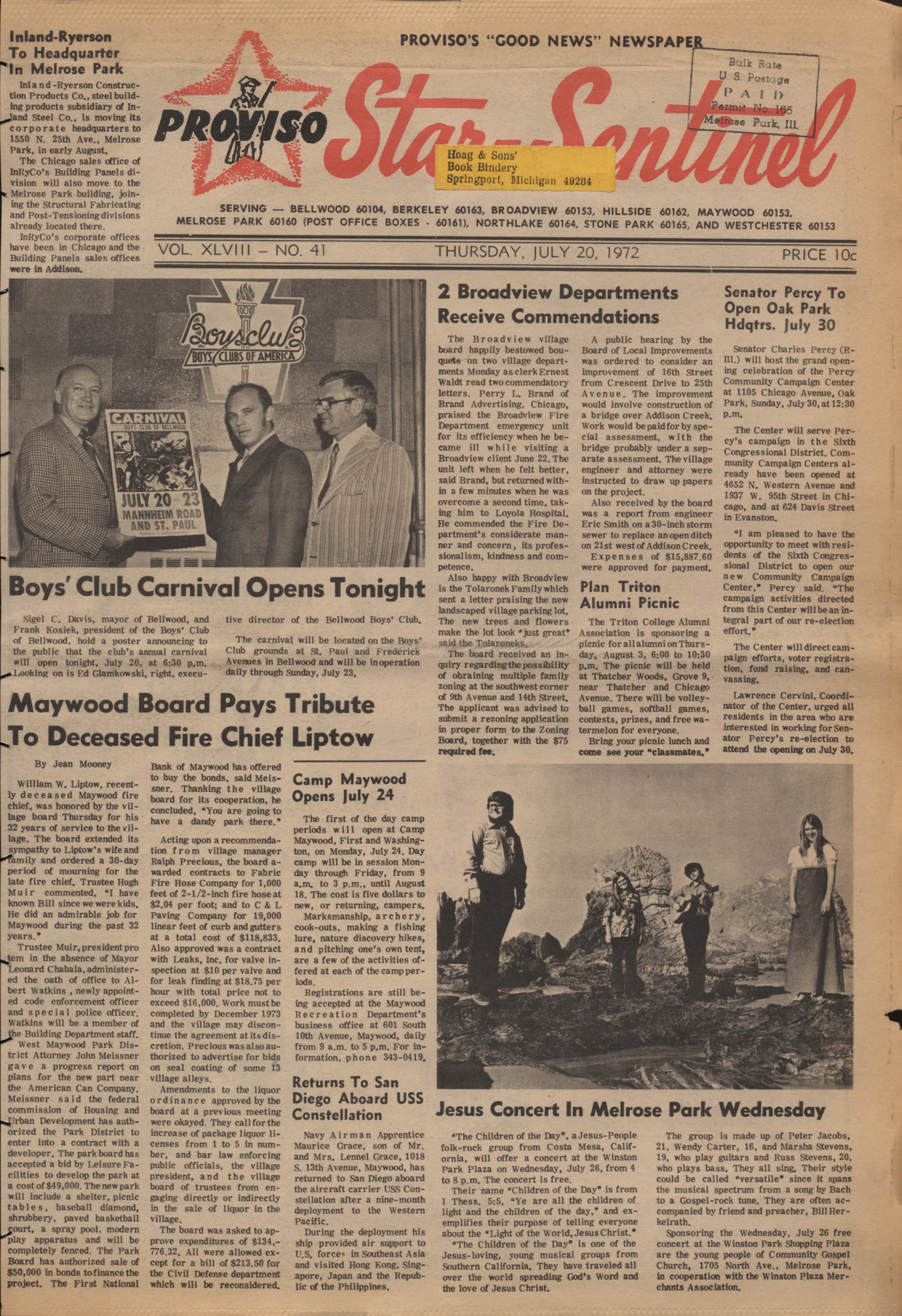 Proviso Star-Sentinel – 19720720