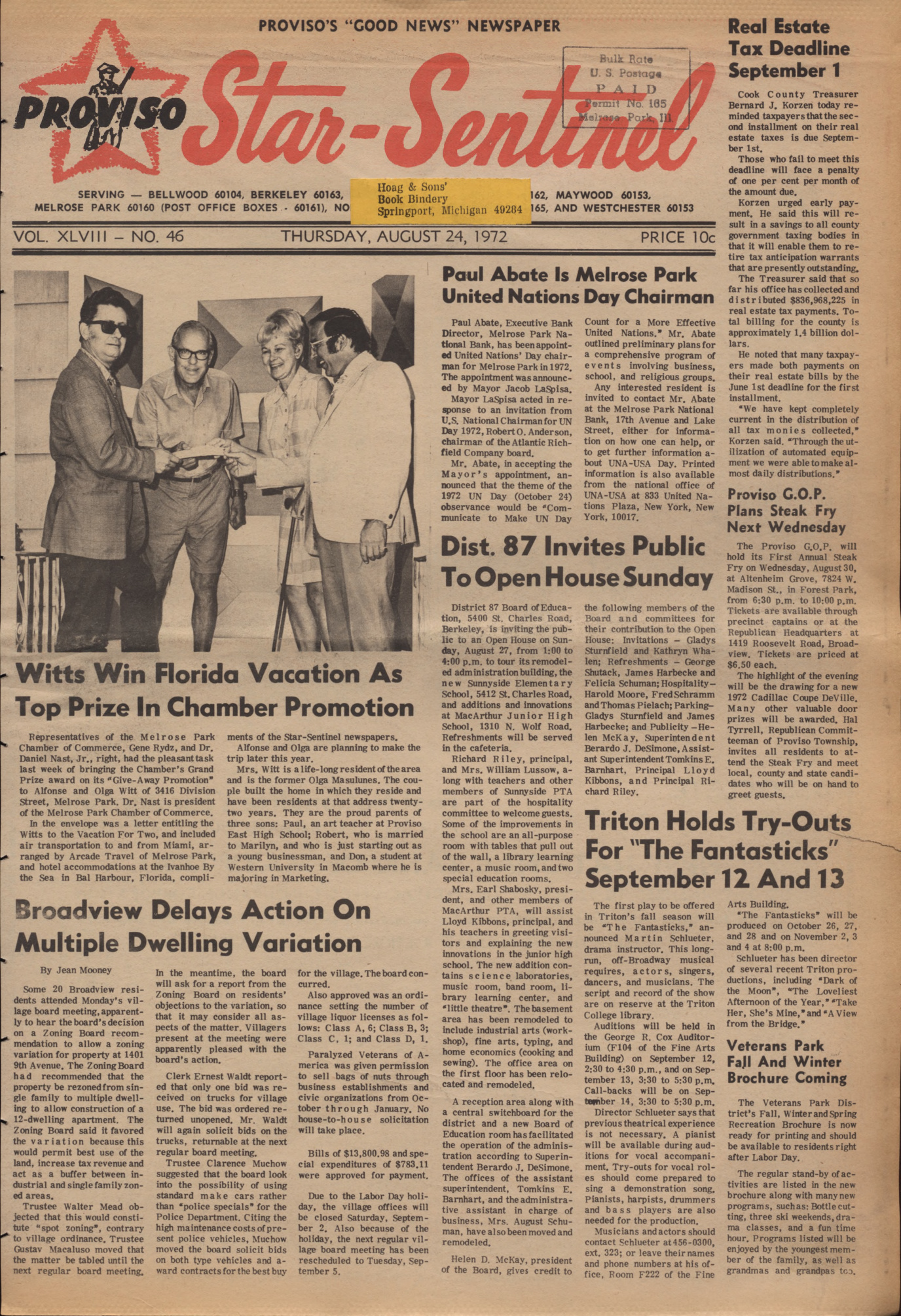 Proviso Star-Sentinel – 19720824