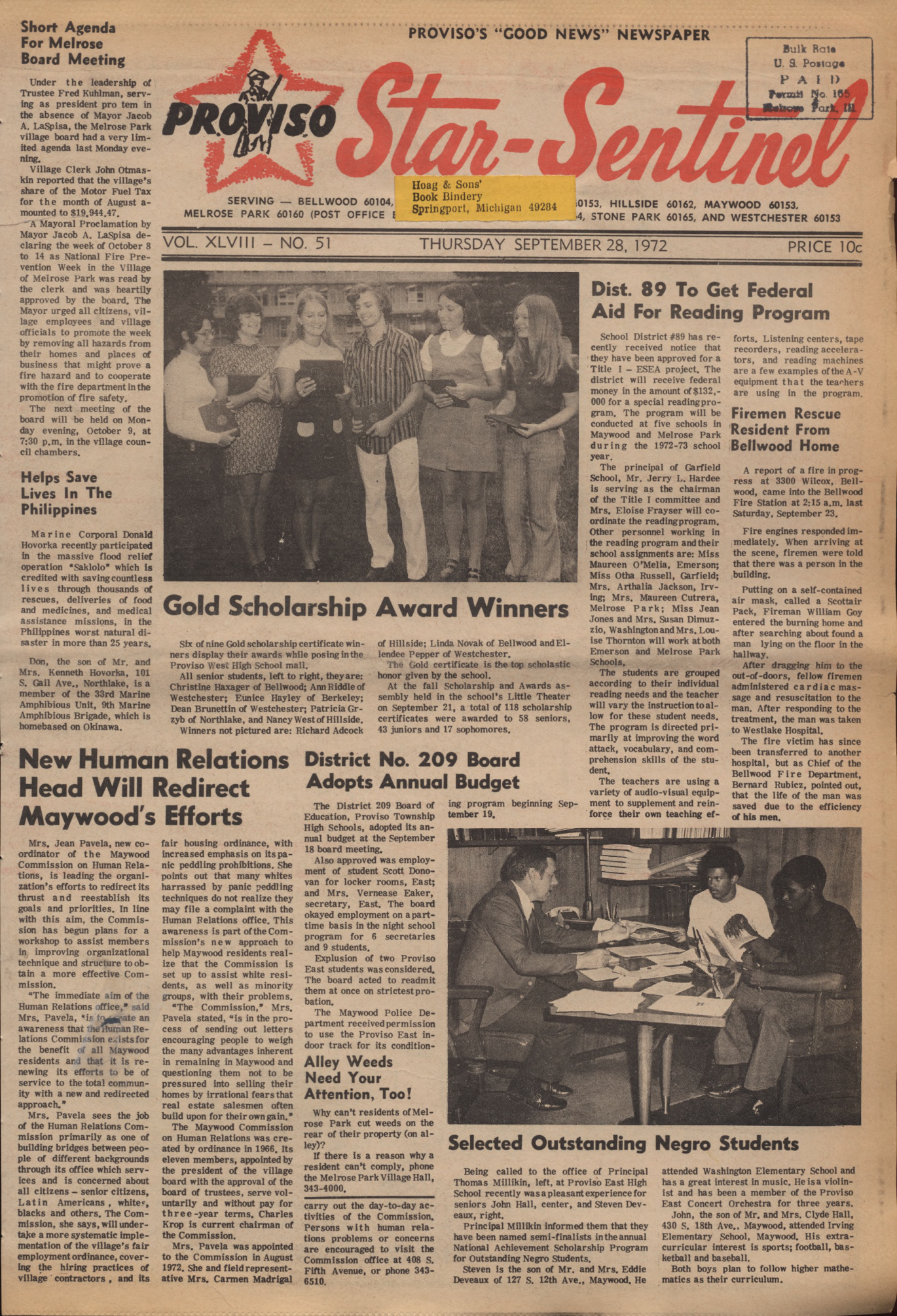 Proviso Star-Sentinel – 19720928