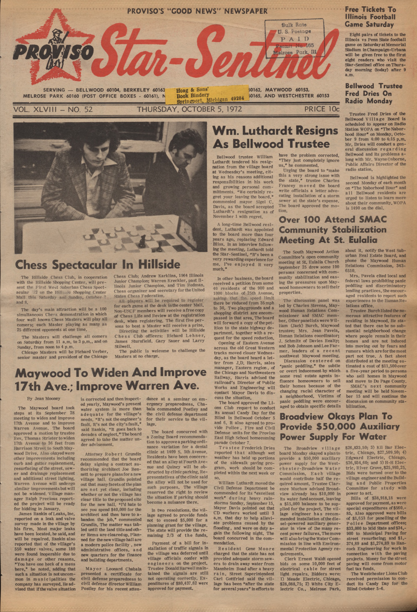 Proviso Star-Sentinel – 19721005