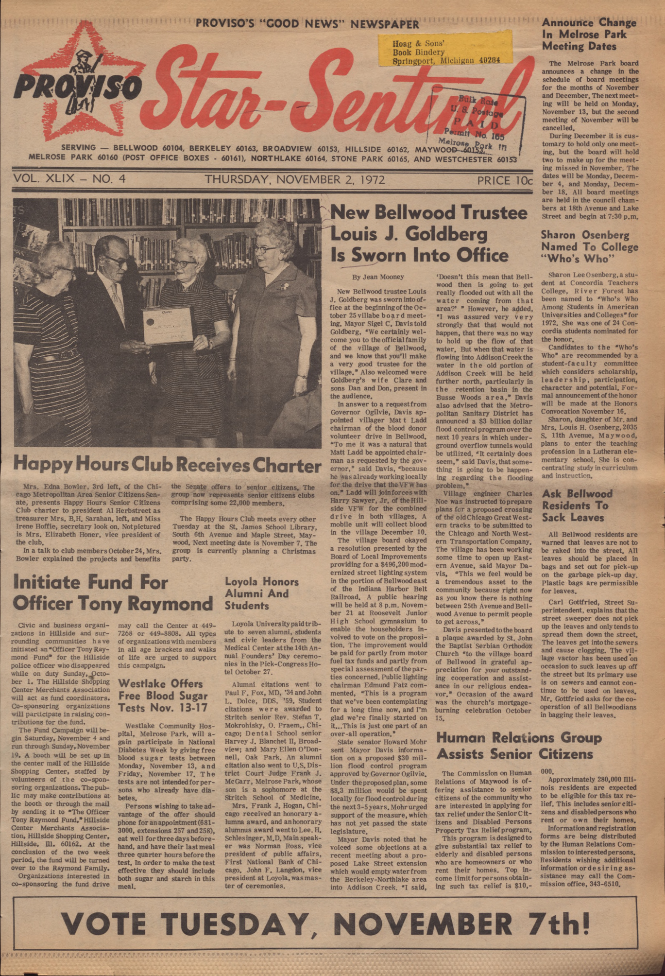 Proviso Star-Sentinel – 19721102