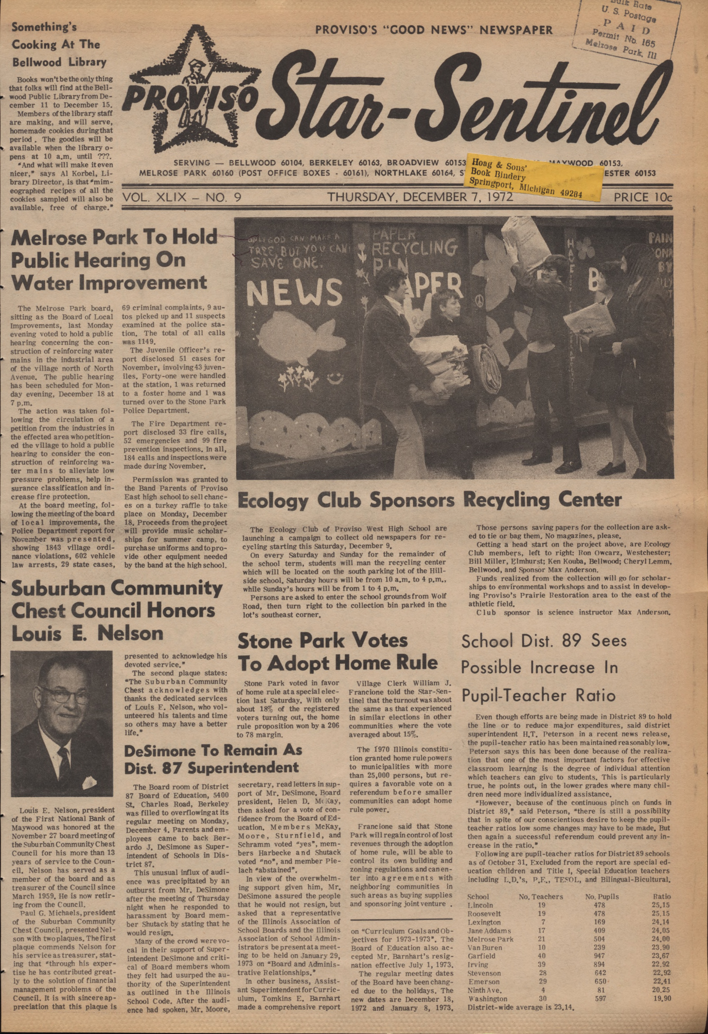 Proviso Star-Sentinel – 19721207