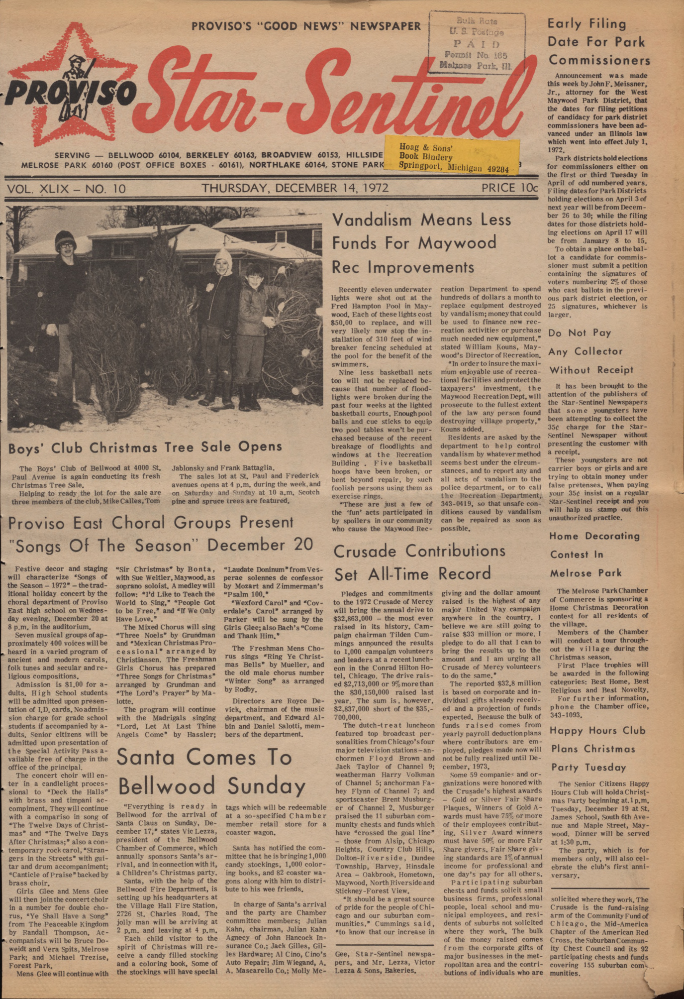 Proviso Star-Sentinel – 19721214