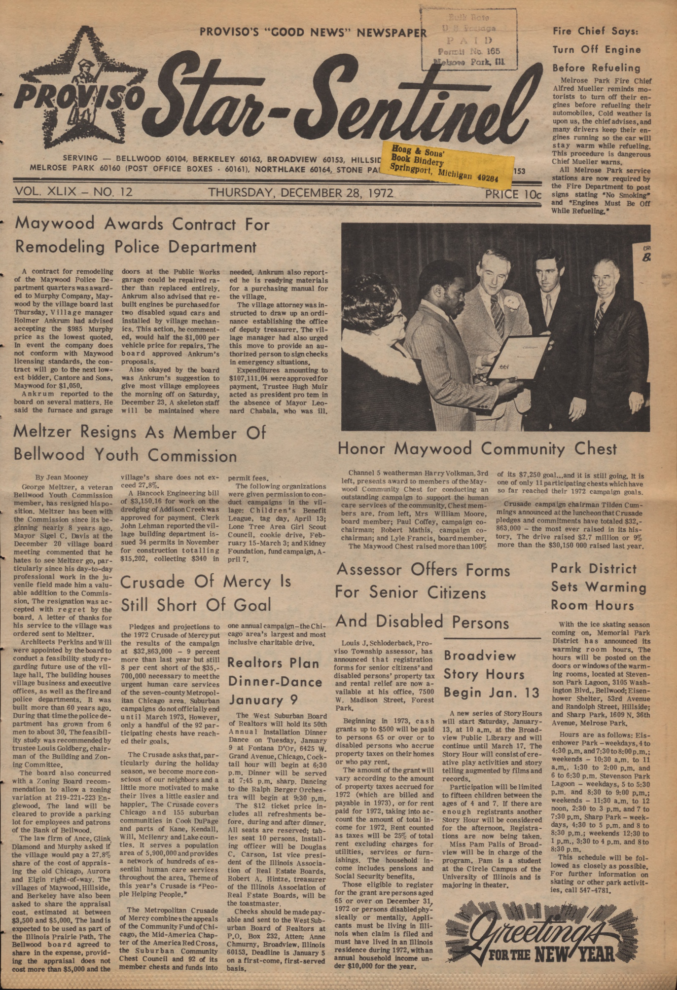 Proviso Star-Sentinel – 19721228