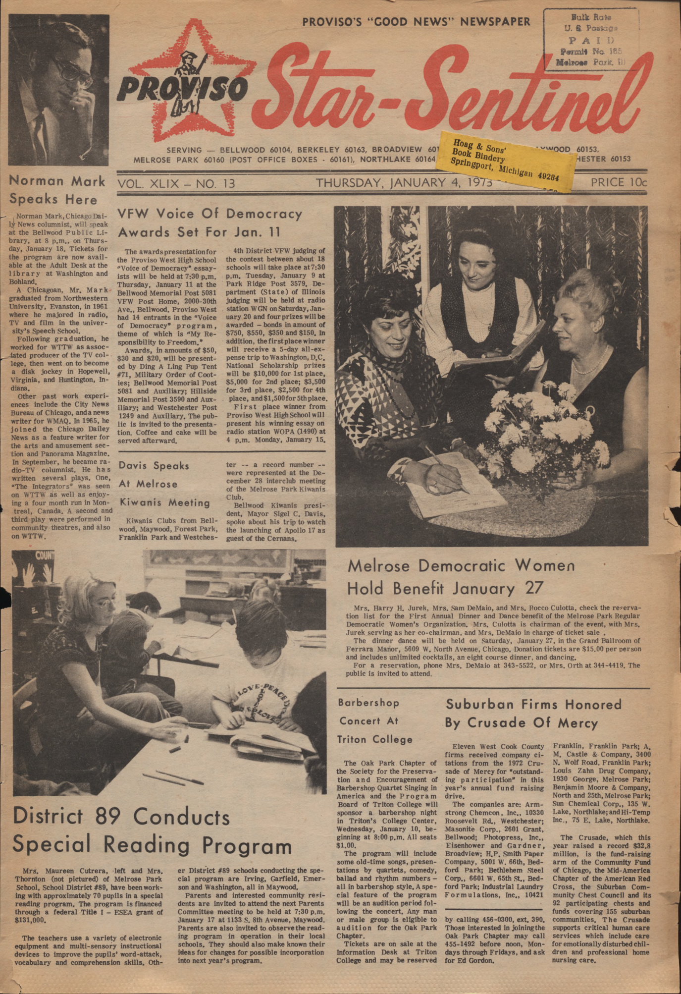 Proviso Star-Sentinel – 19730104
