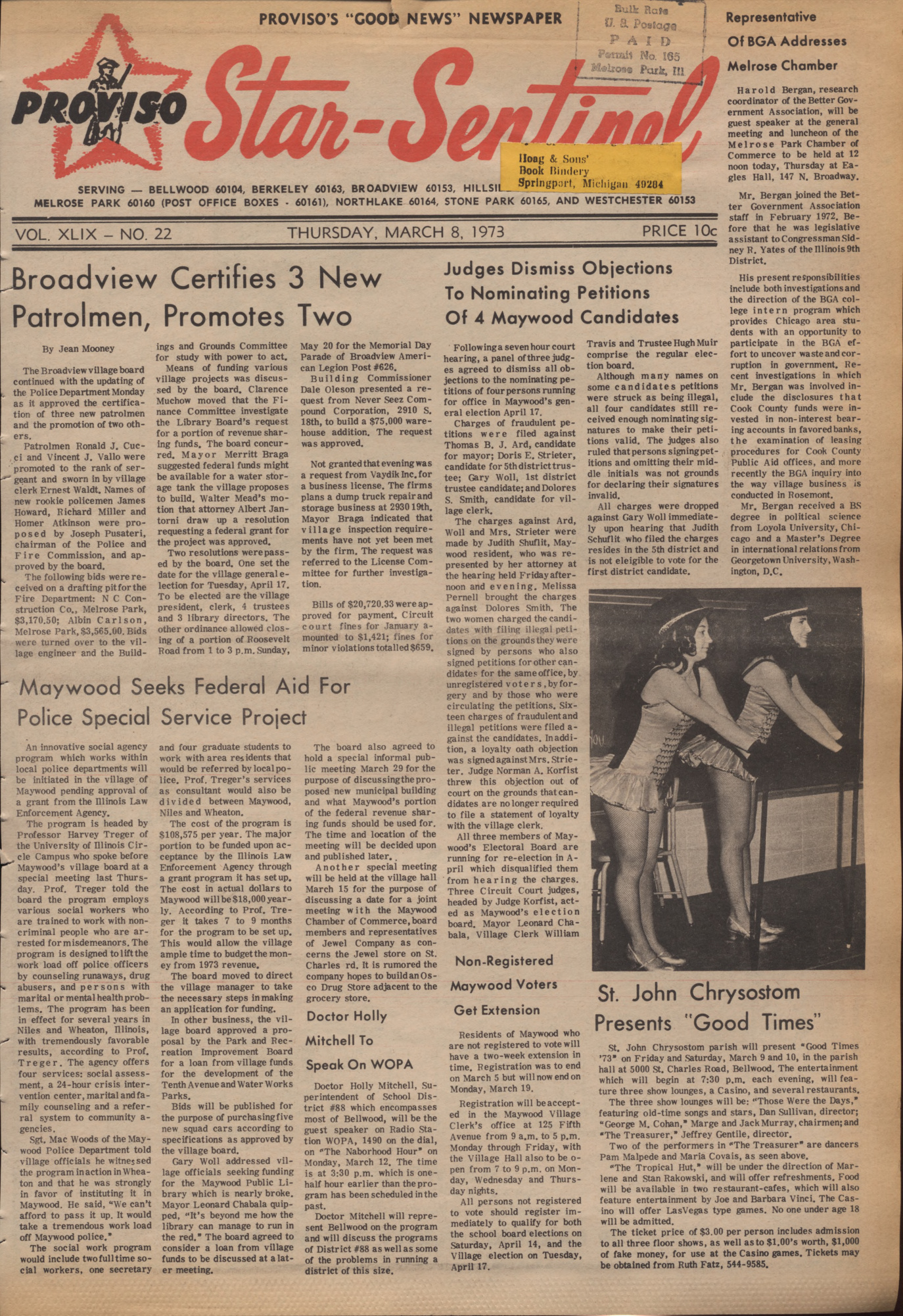 Proviso Star-Sentinel – 19730308