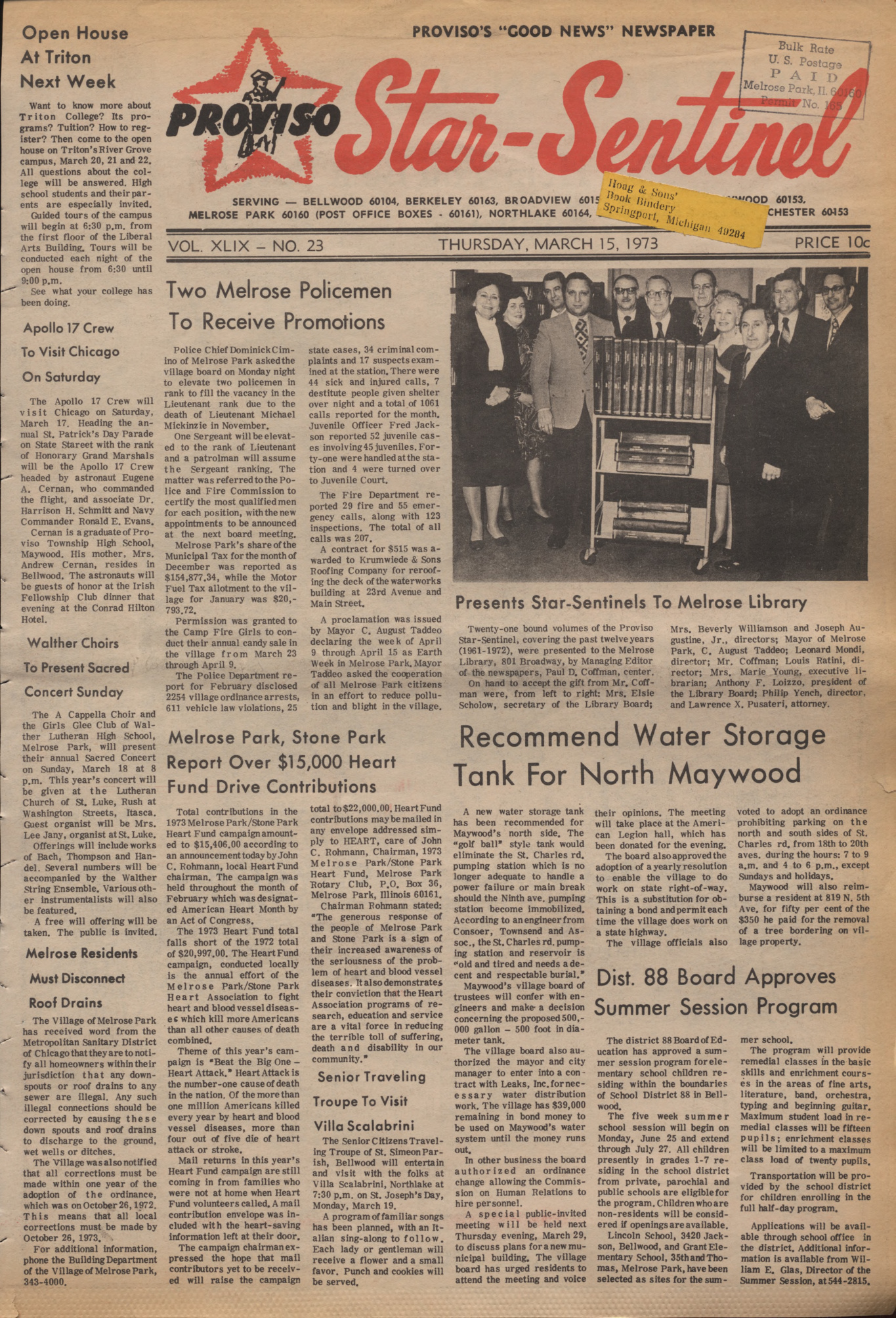 Proviso Star-Sentinel – 19730315