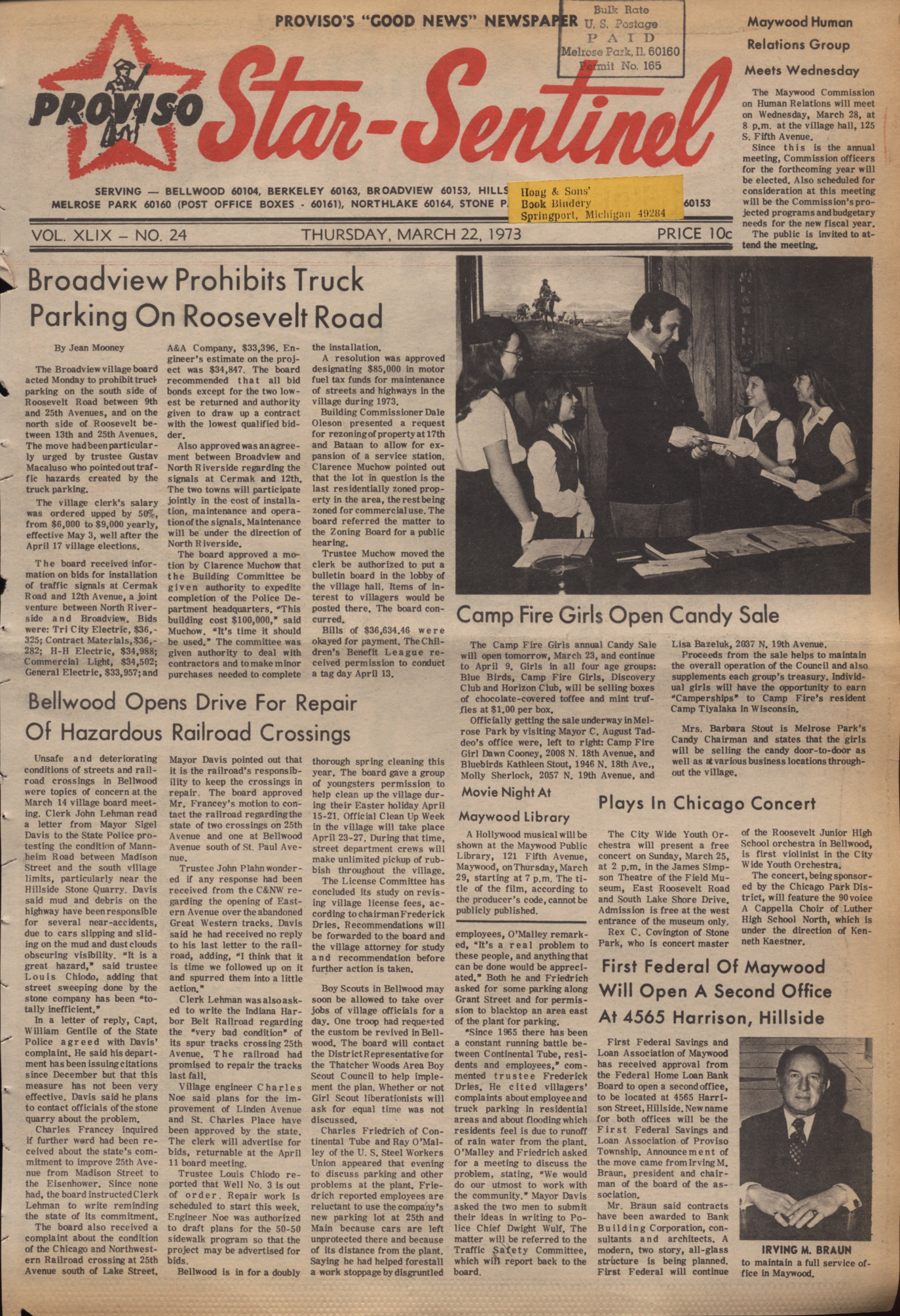 Proviso Star-Sentinel – 19730322