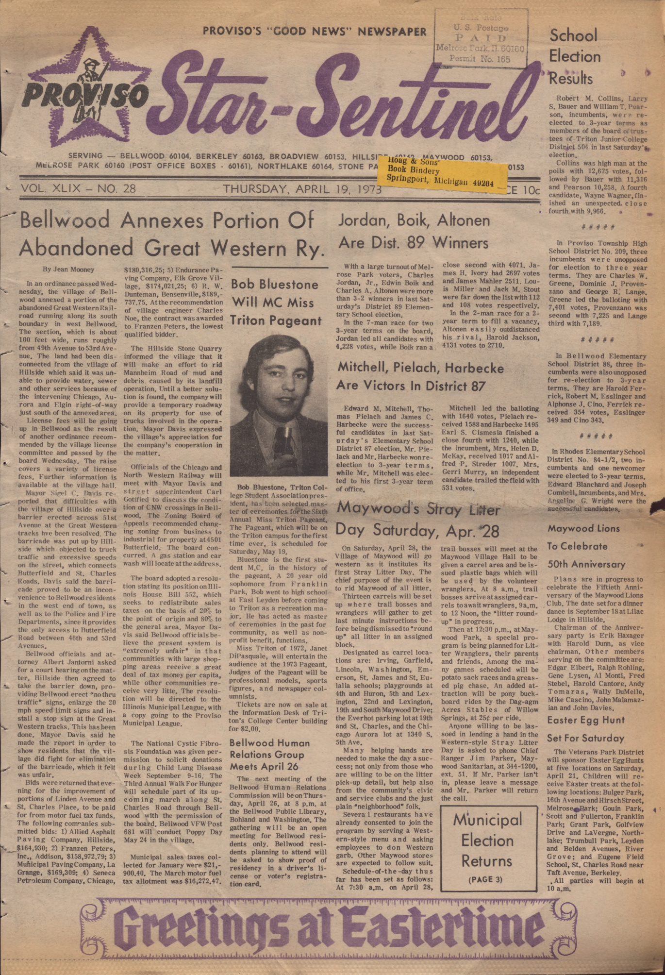 Proviso Star-Sentinel – 19730419