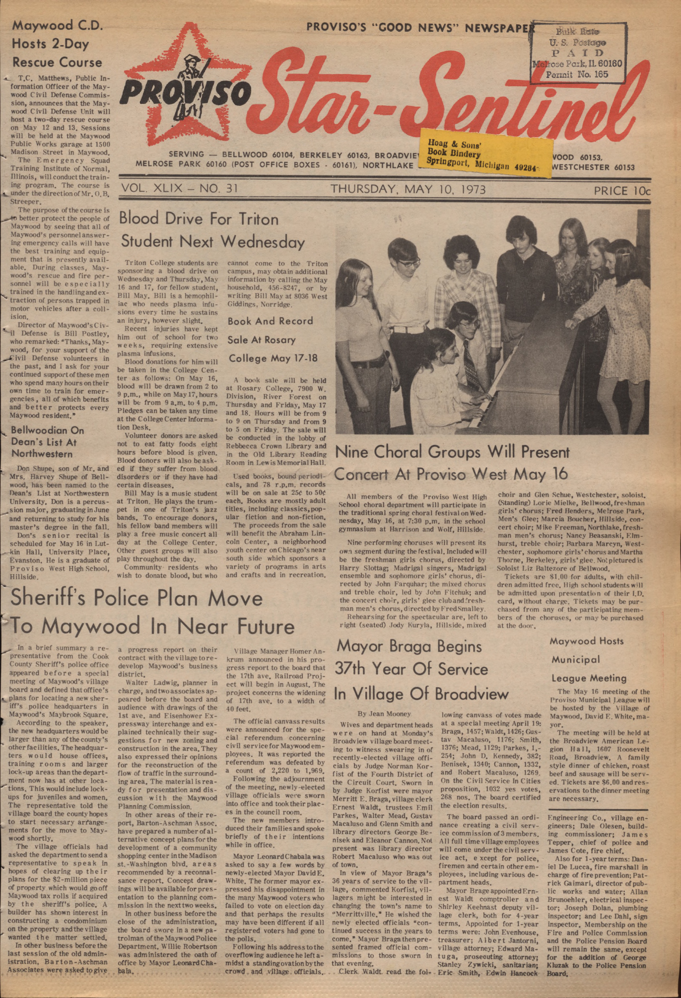 Proviso Star-Sentinel – 19730510