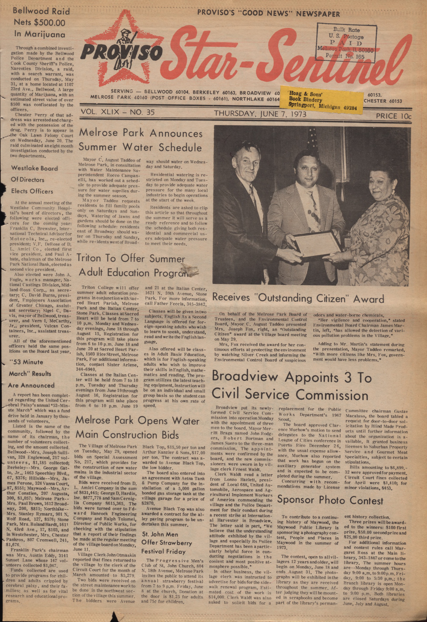 Proviso Star-Sentinel – 19730607