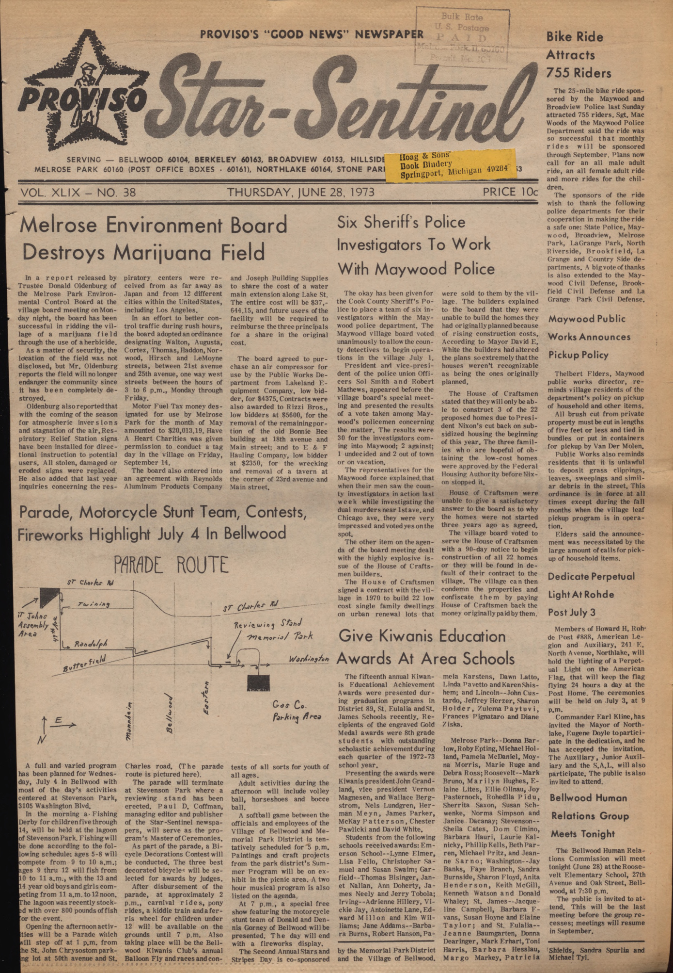Proviso Star-Sentinel – 19730628