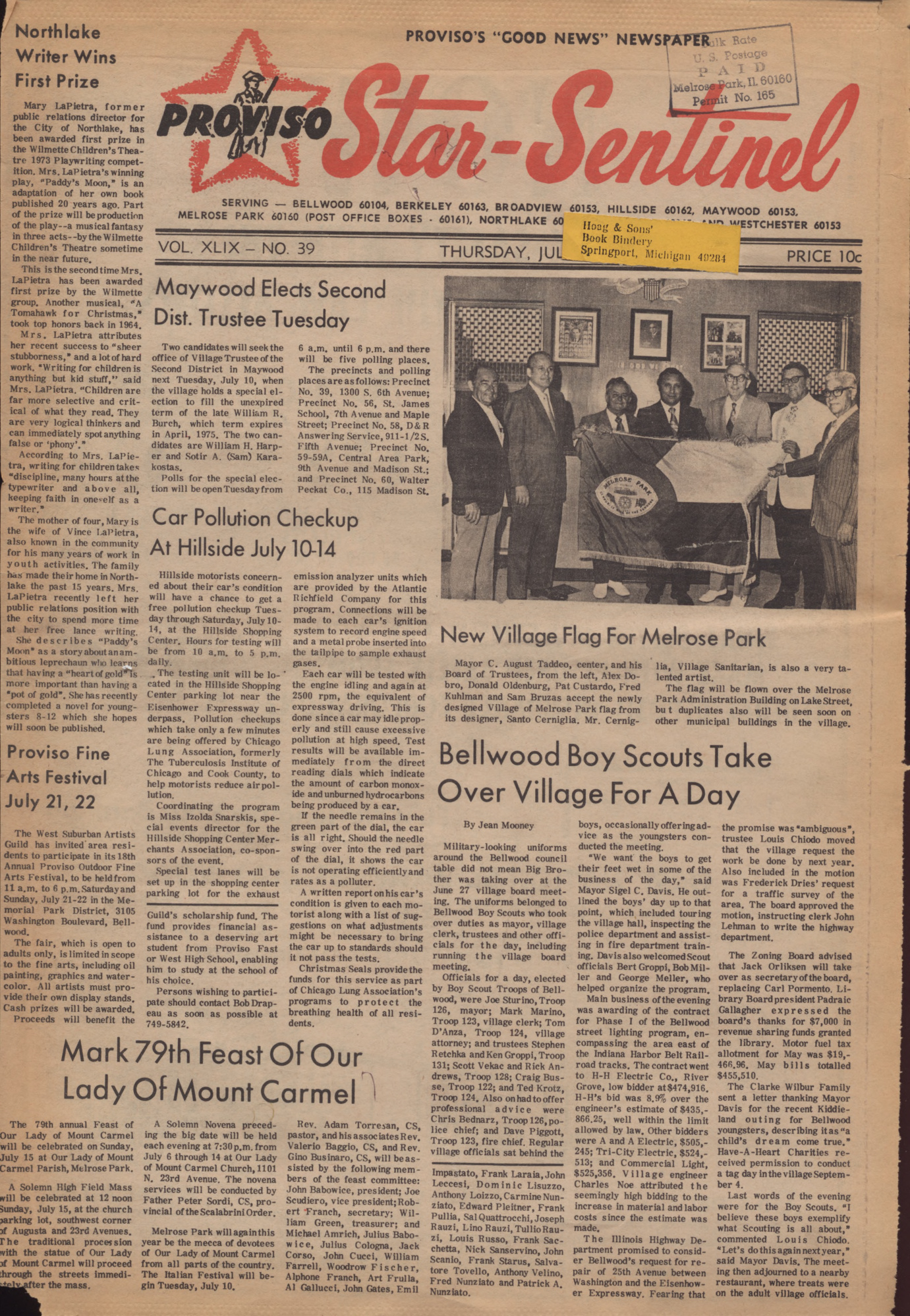 Proviso Star-Sentinel – 19730705