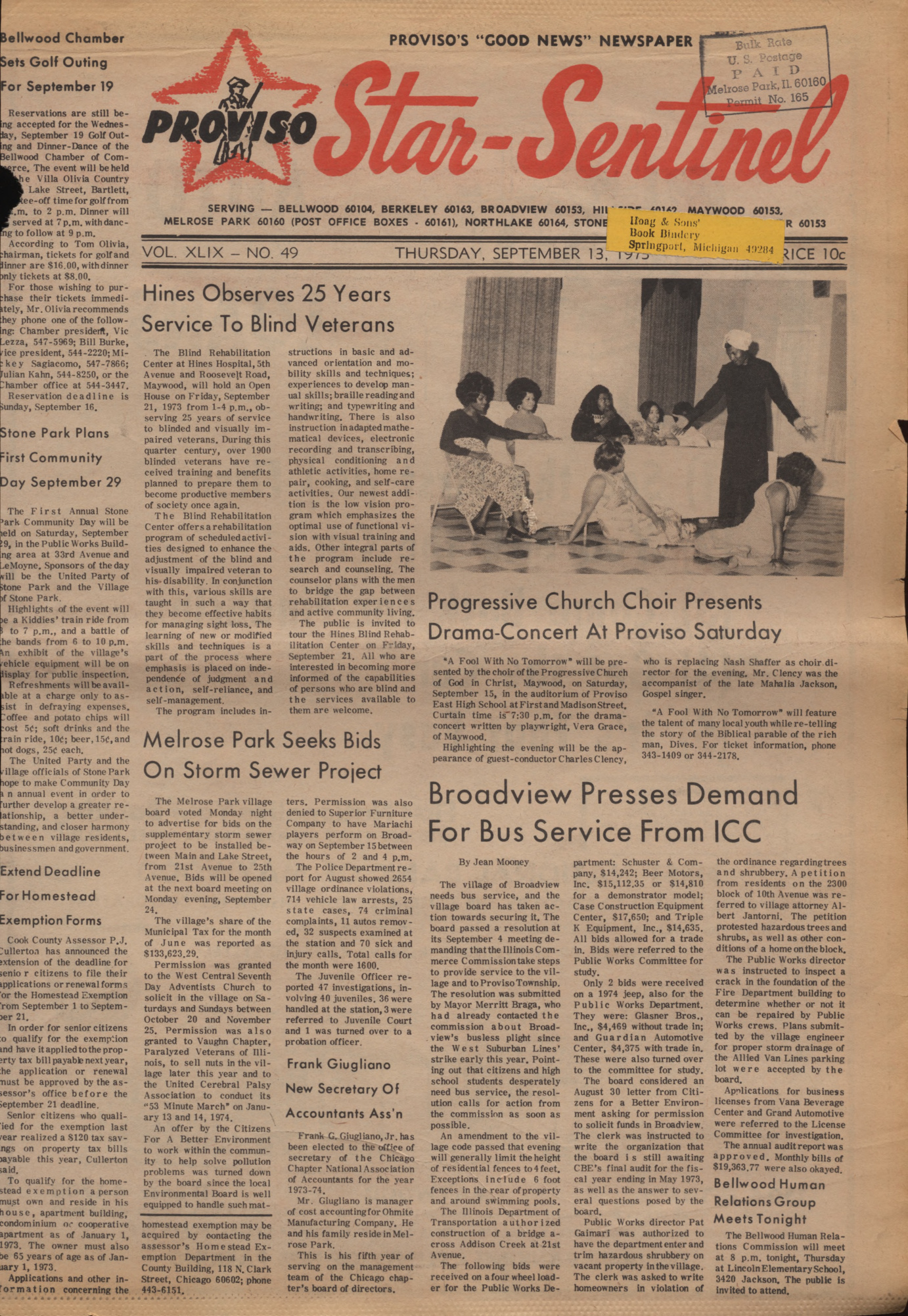 Proviso Star-Sentinel – 19730913