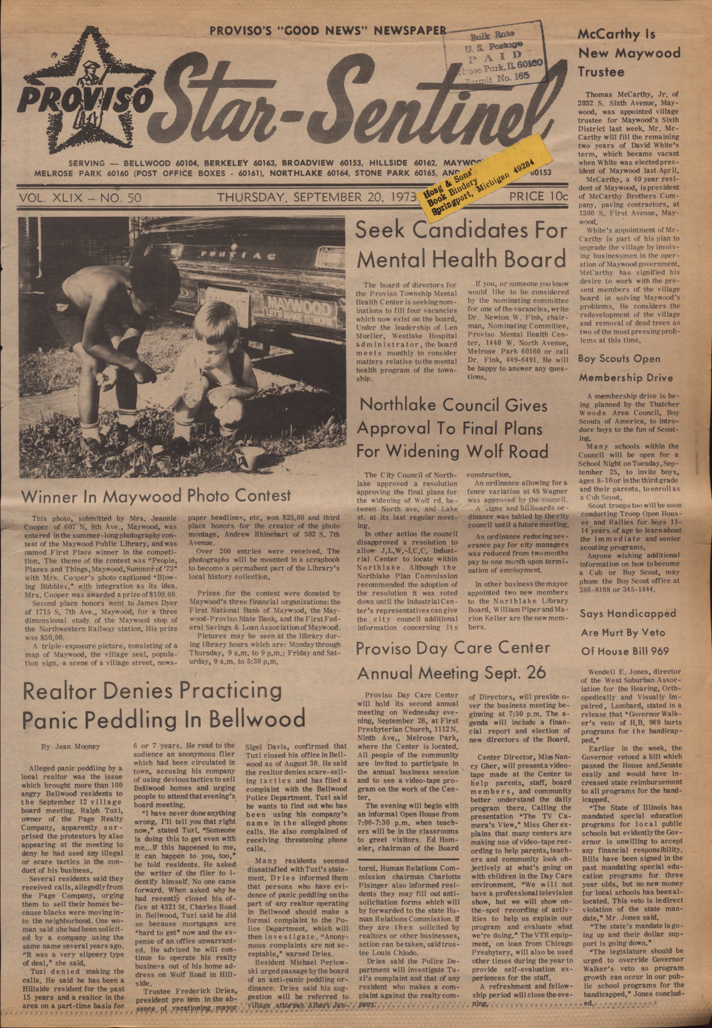 Proviso Star-Sentinel – 19730920