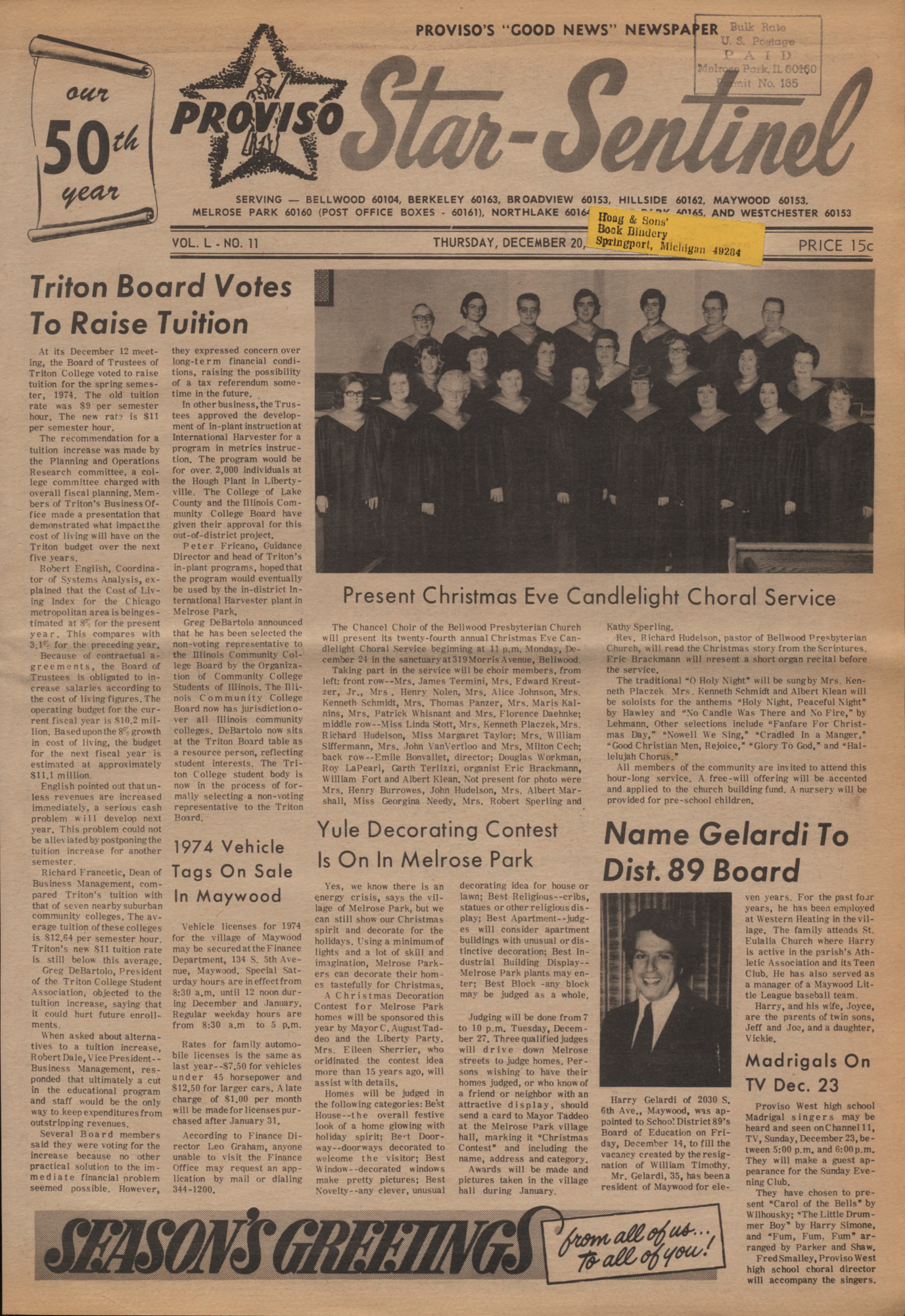Proviso Star-Sentinel – 19731220