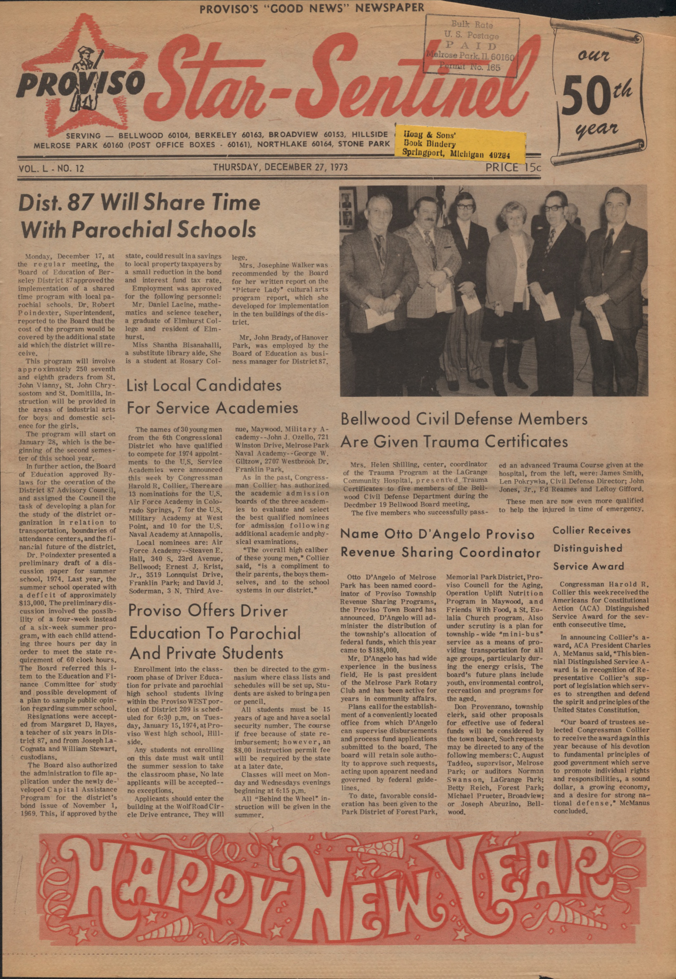 Proviso Star-Sentinel – 19731227