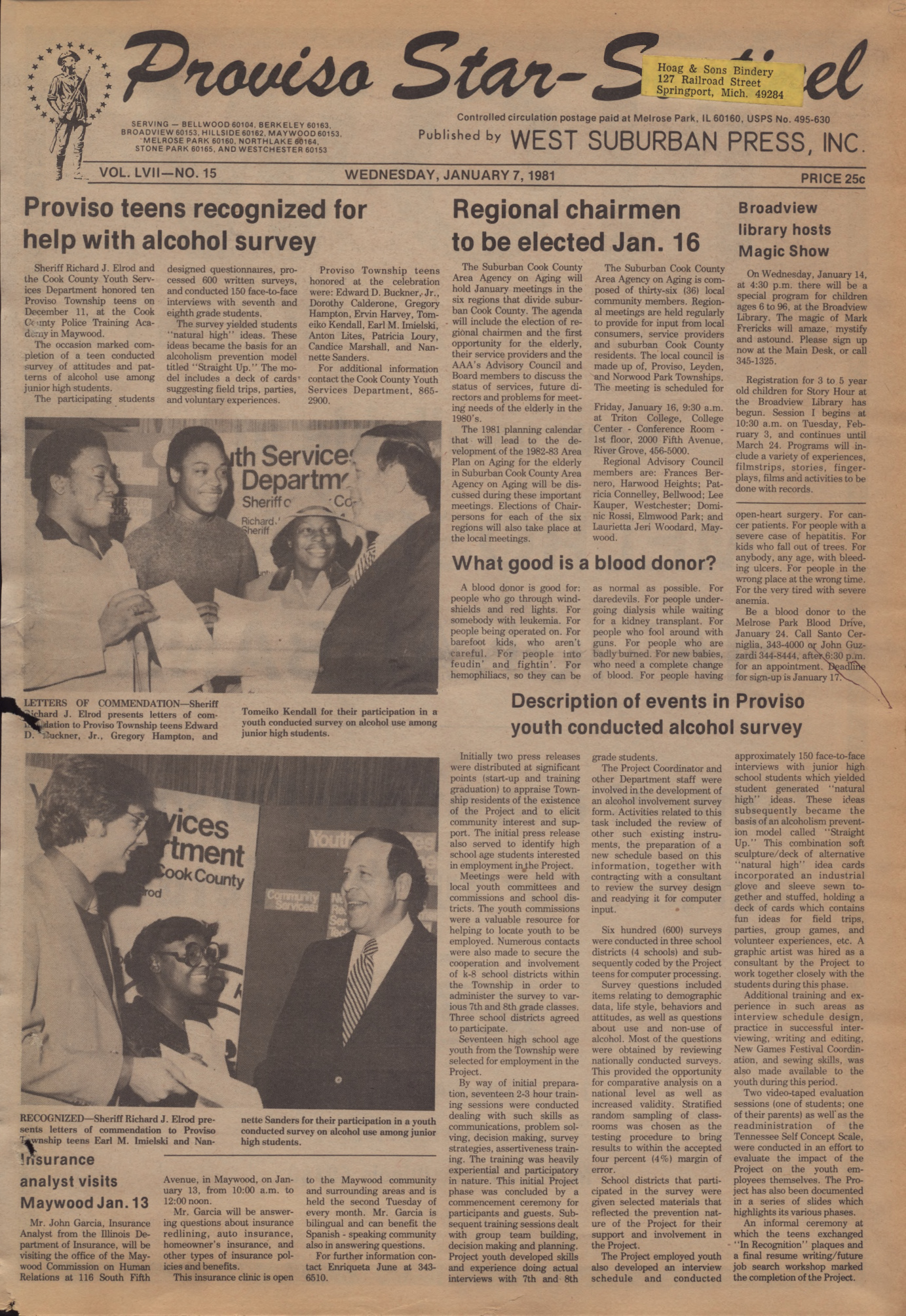 Proviso Star-Sentinel – 19810107