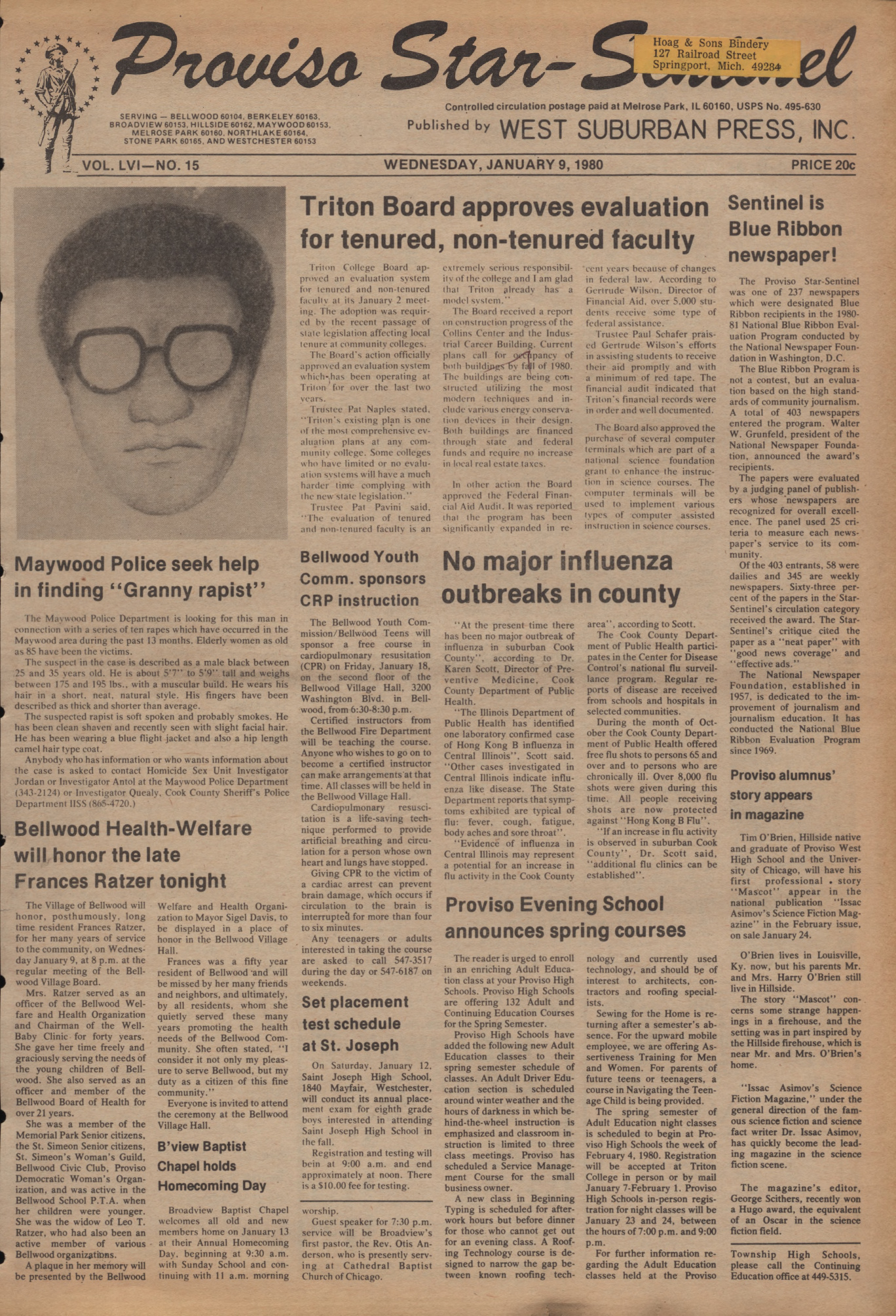 Proviso Star-Sentinel – 19800109