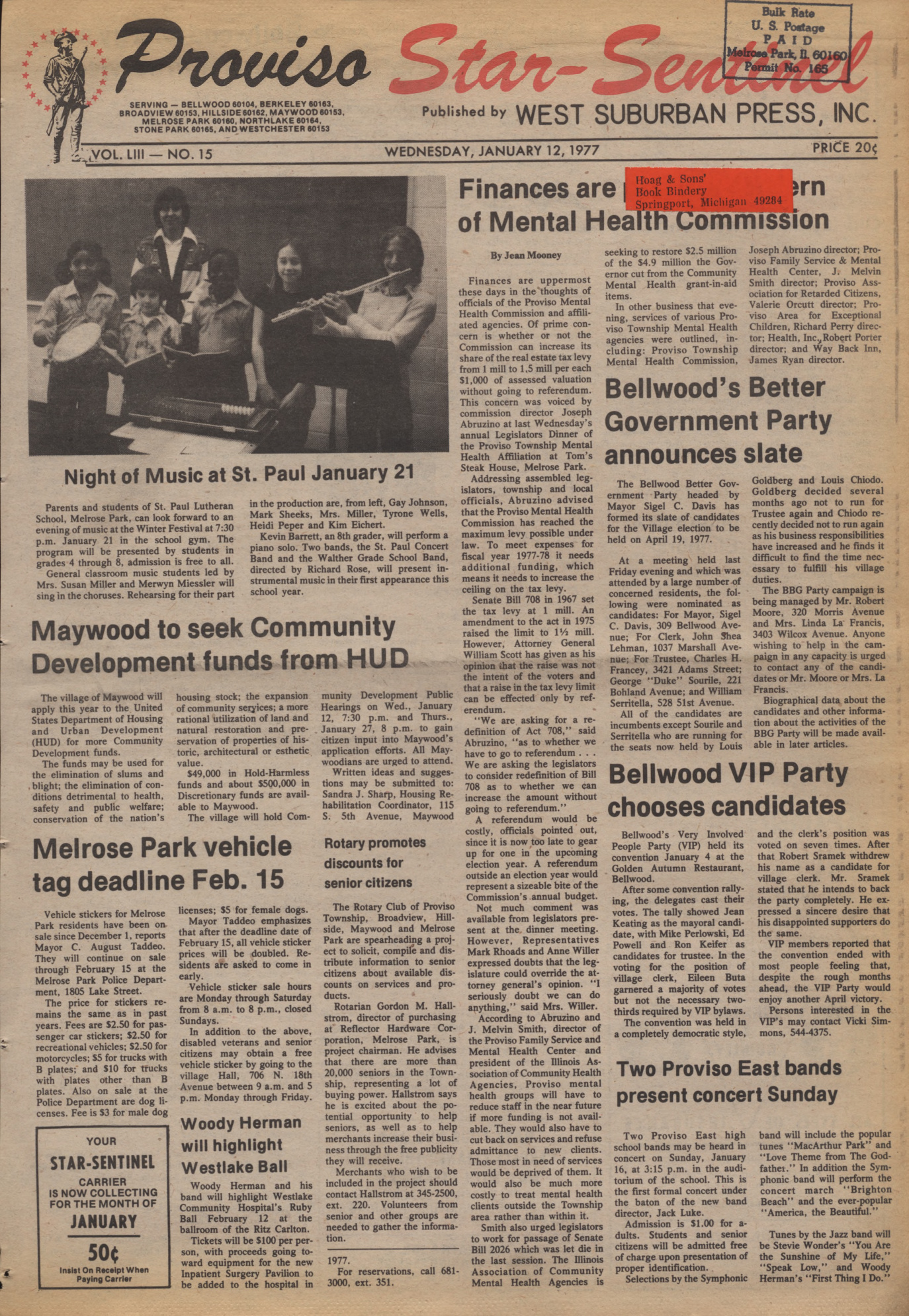 Proviso Star-Sentinel – 19770112