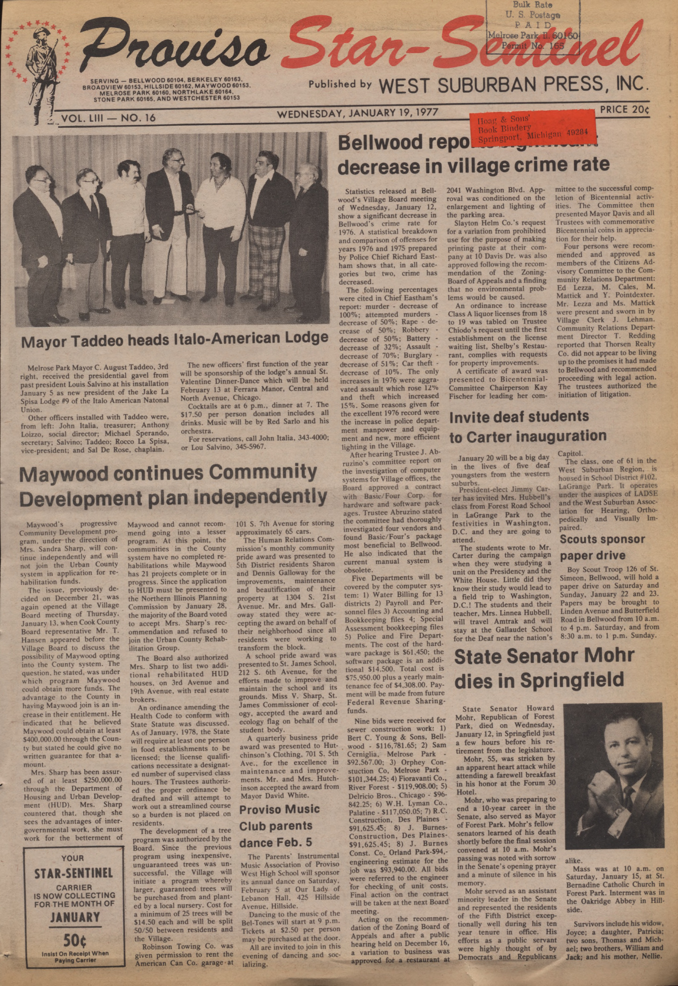 Proviso Star-Sentinel – 19770119