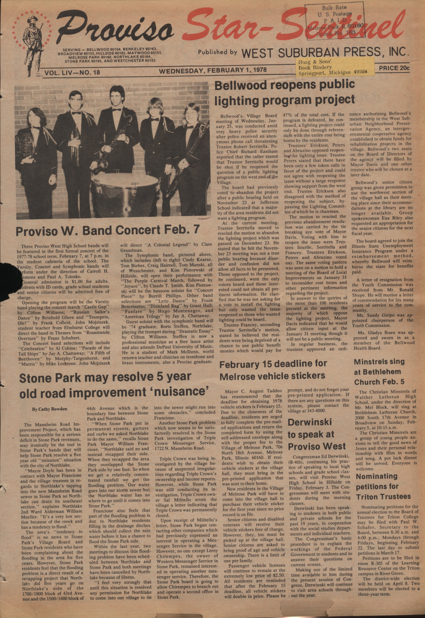 Proviso Star-Sentinel – 19780201