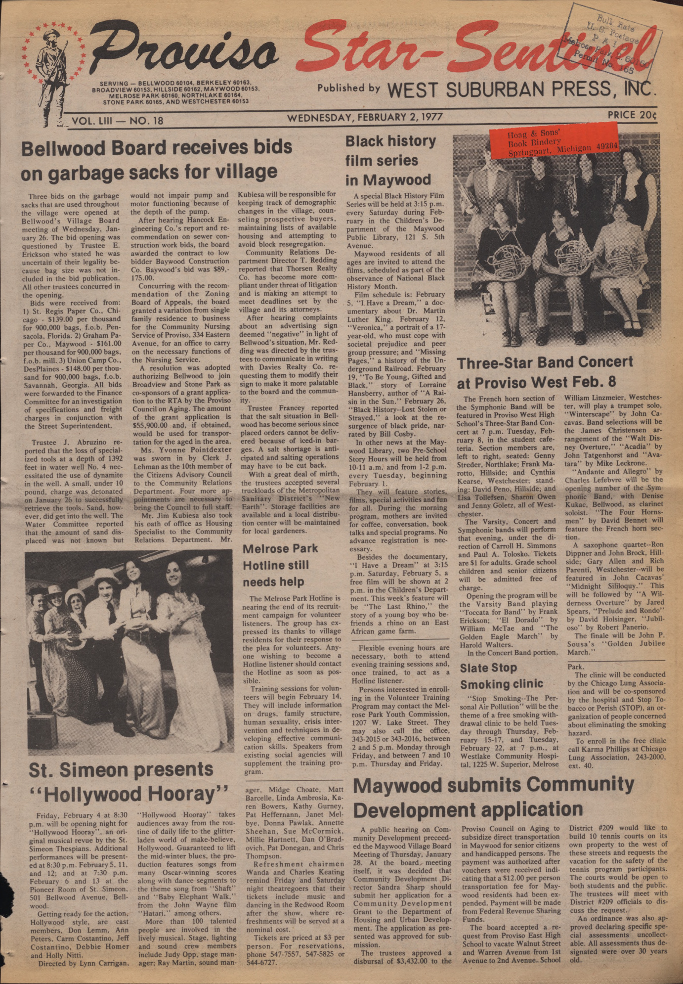 Proviso Star-Sentinel – 19770202