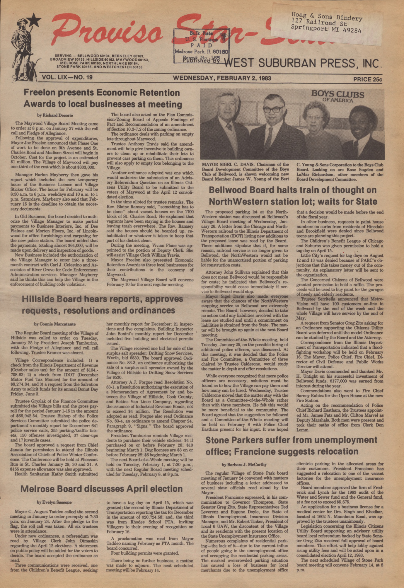 Proviso Star-Sentinel – 19830202