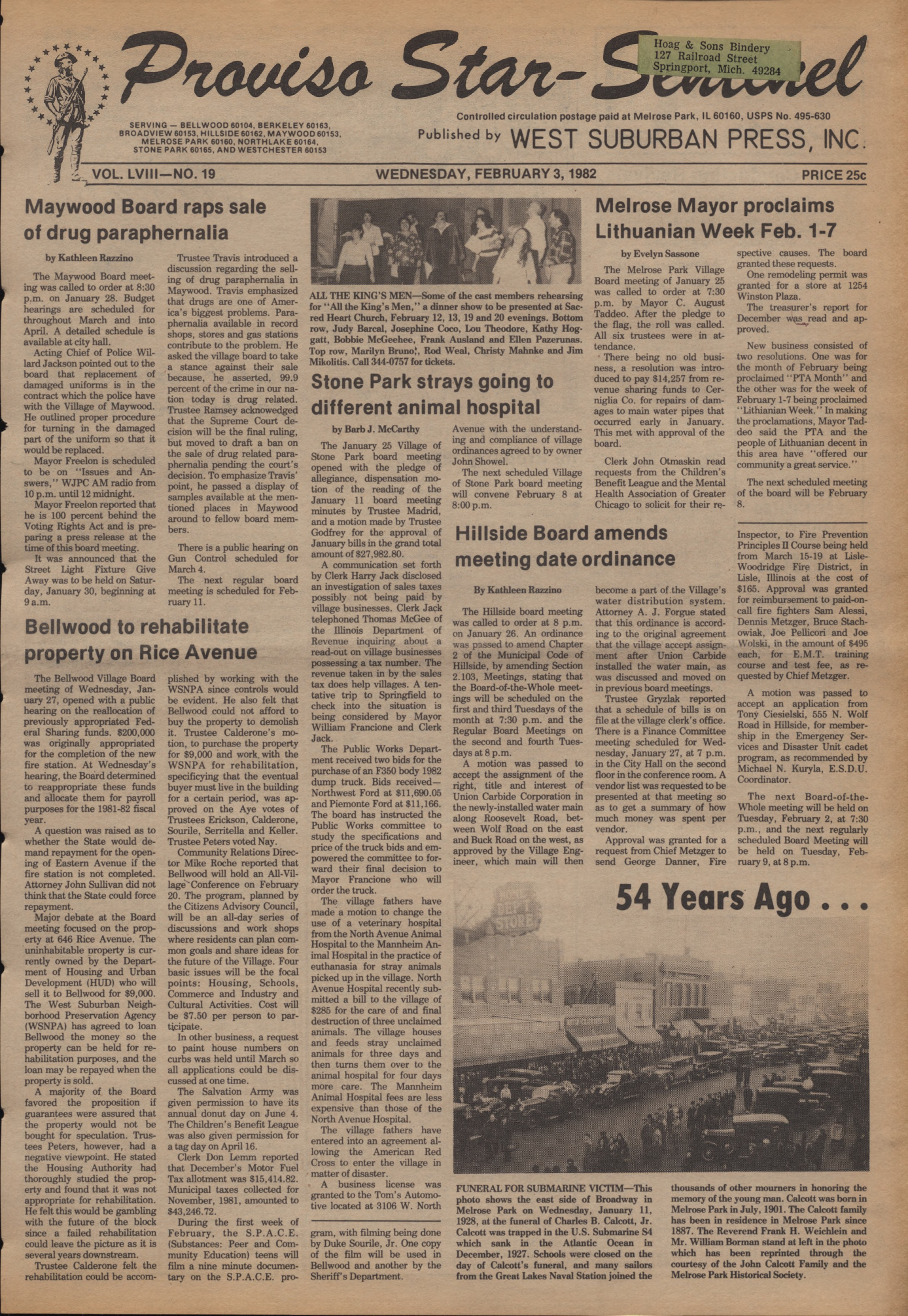 Proviso Star-Sentinel – 19820203