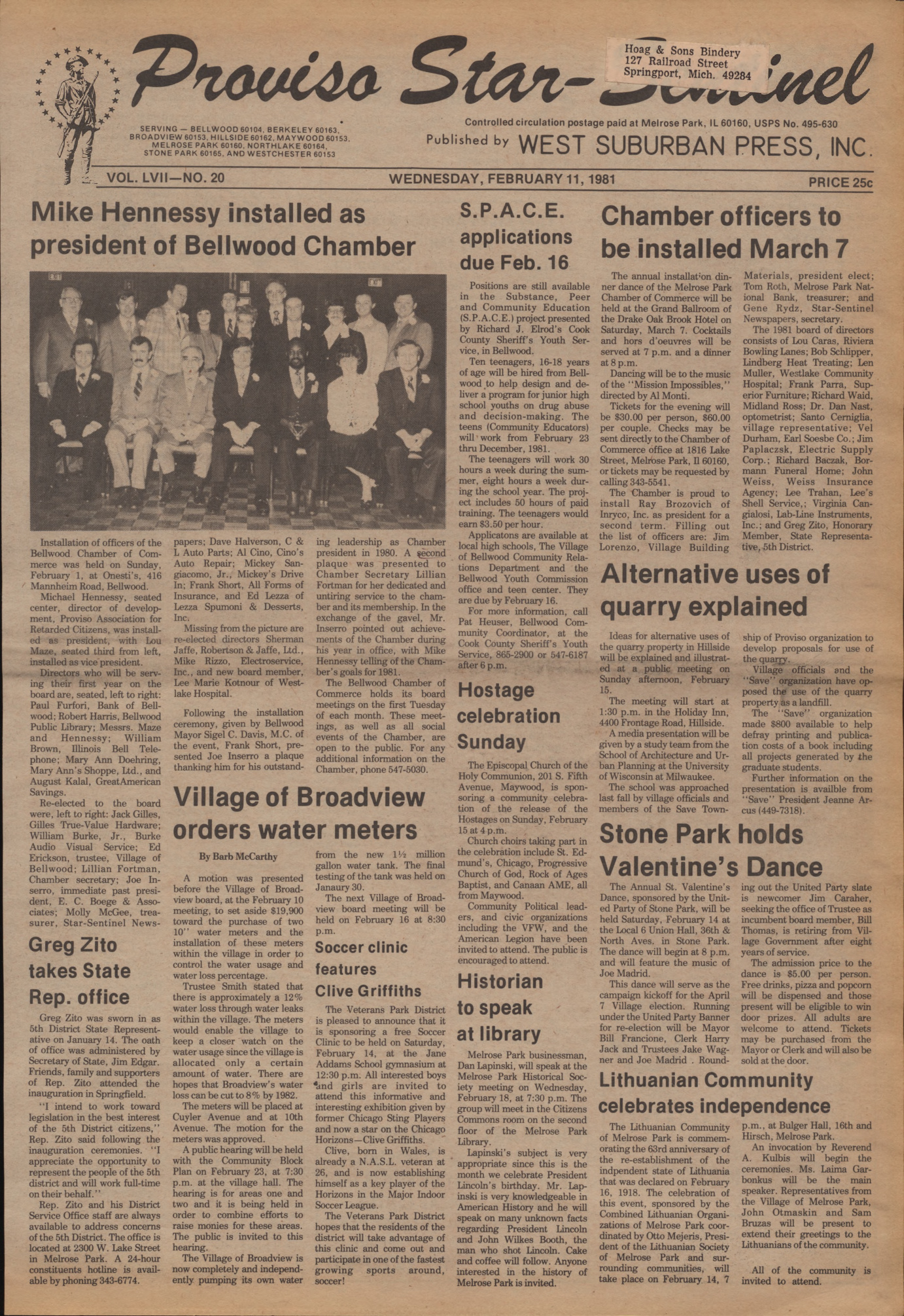 Proviso Star-Sentinel – 19810211