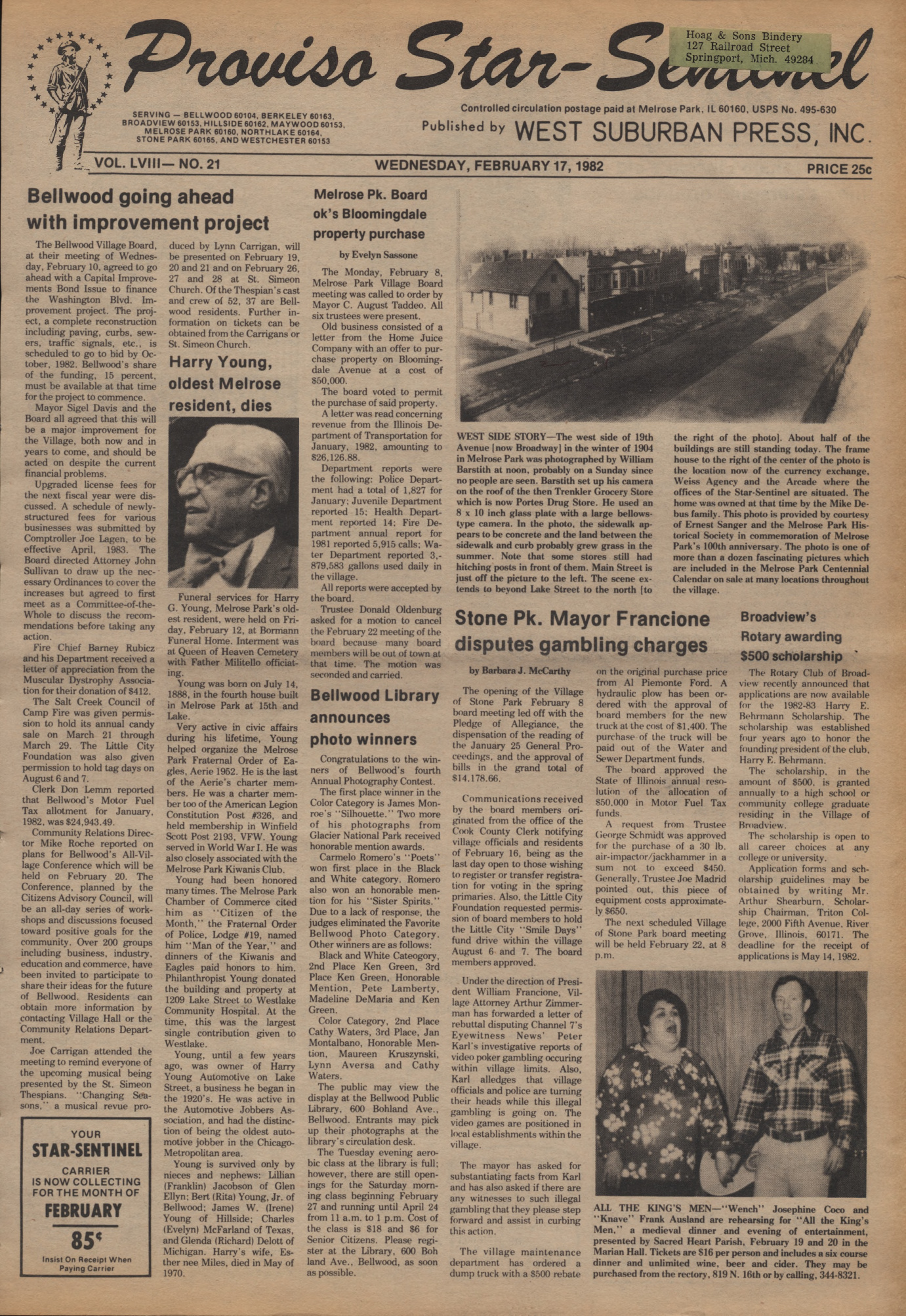 Proviso Star-Sentinel – 19820217