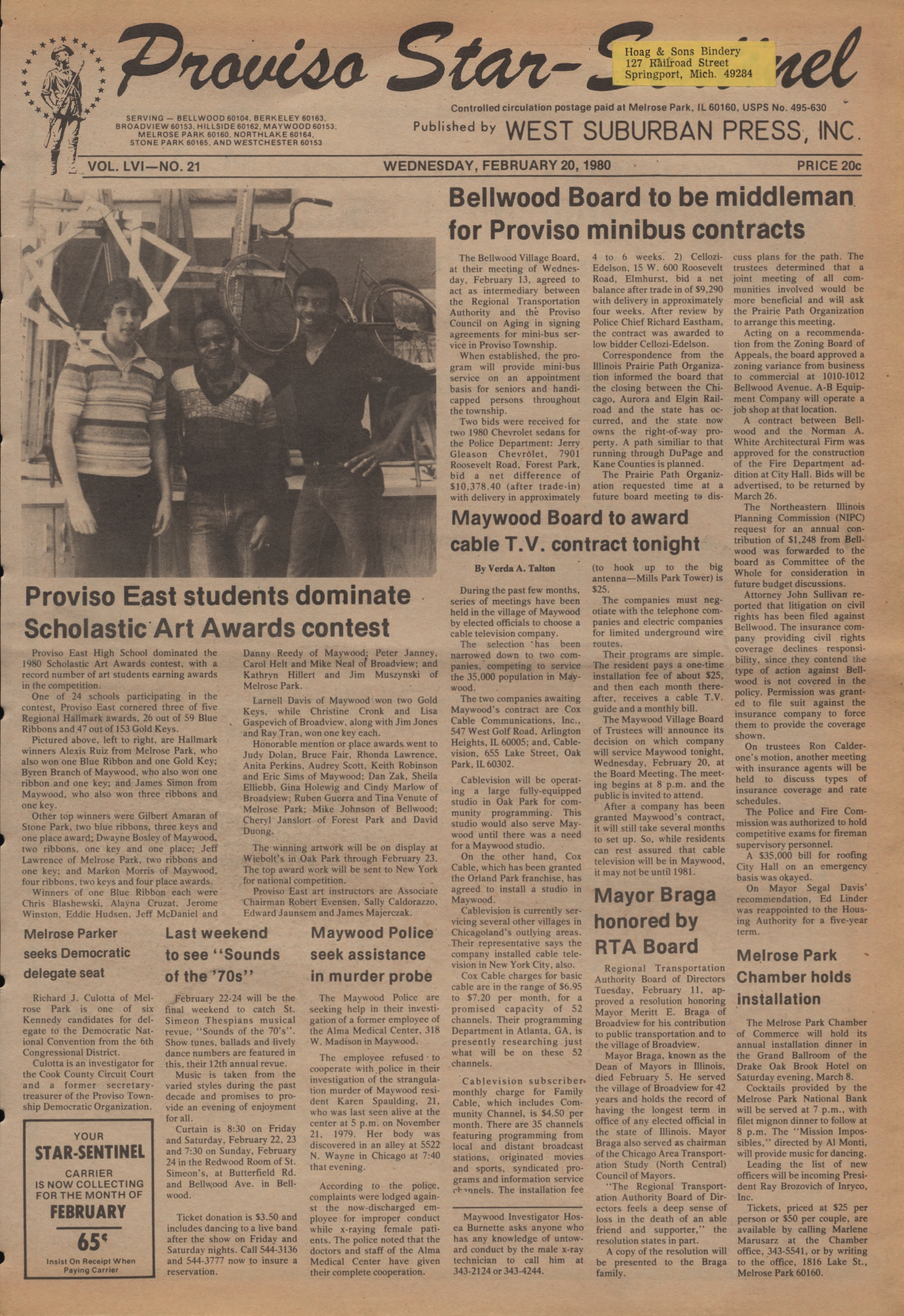 Proviso Star-Sentinel – 19800220