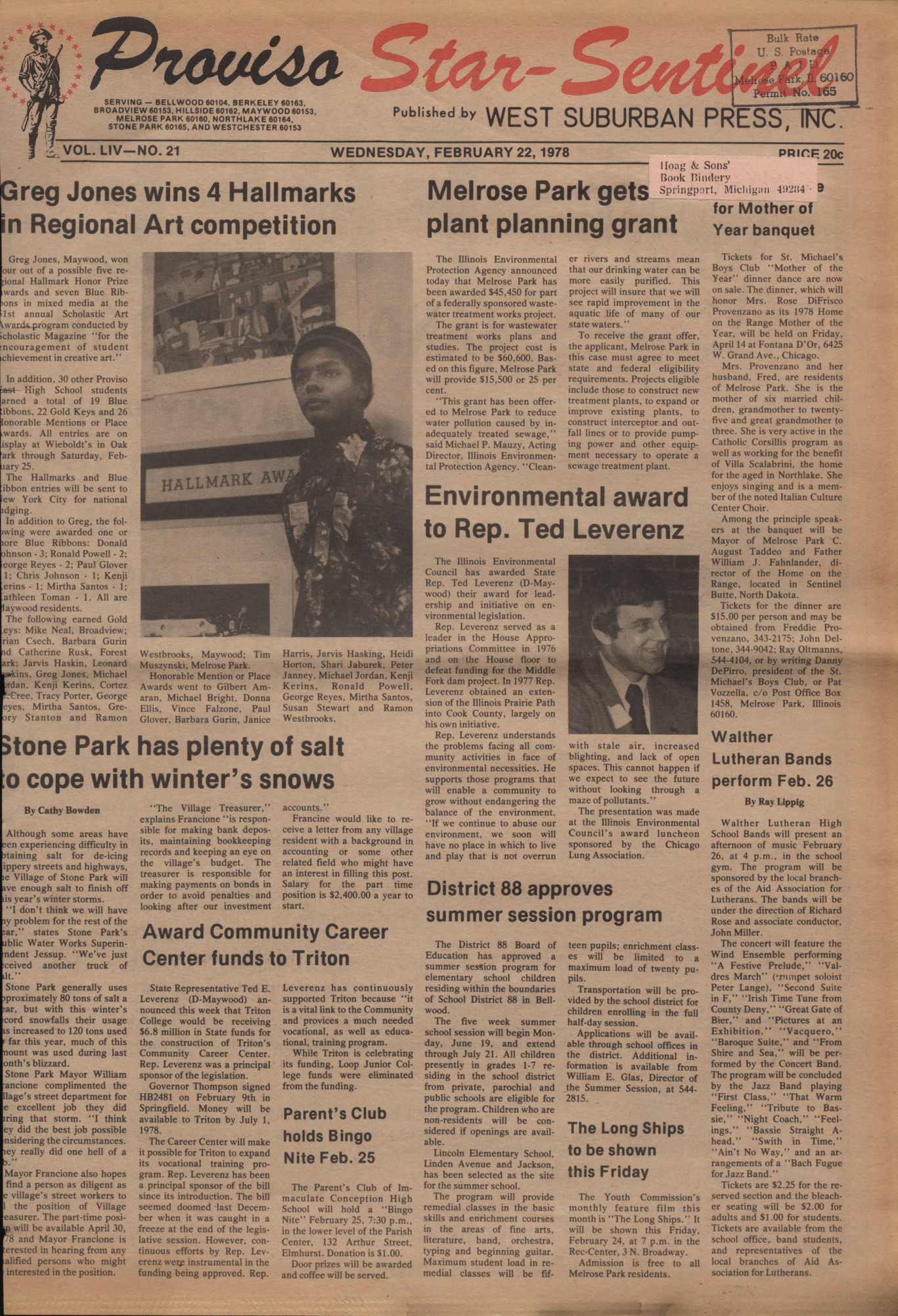 Proviso Star-Sentinel – 19780222