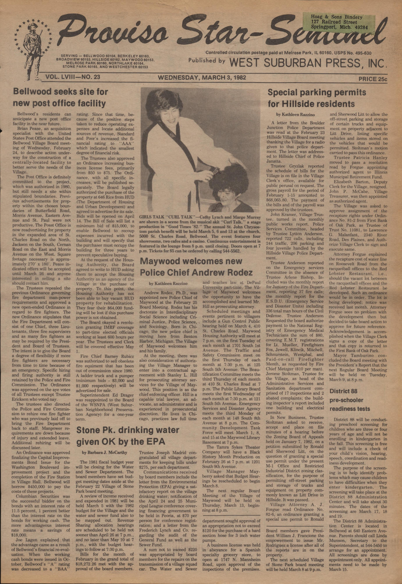 Proviso Star-Sentinel – 19820303