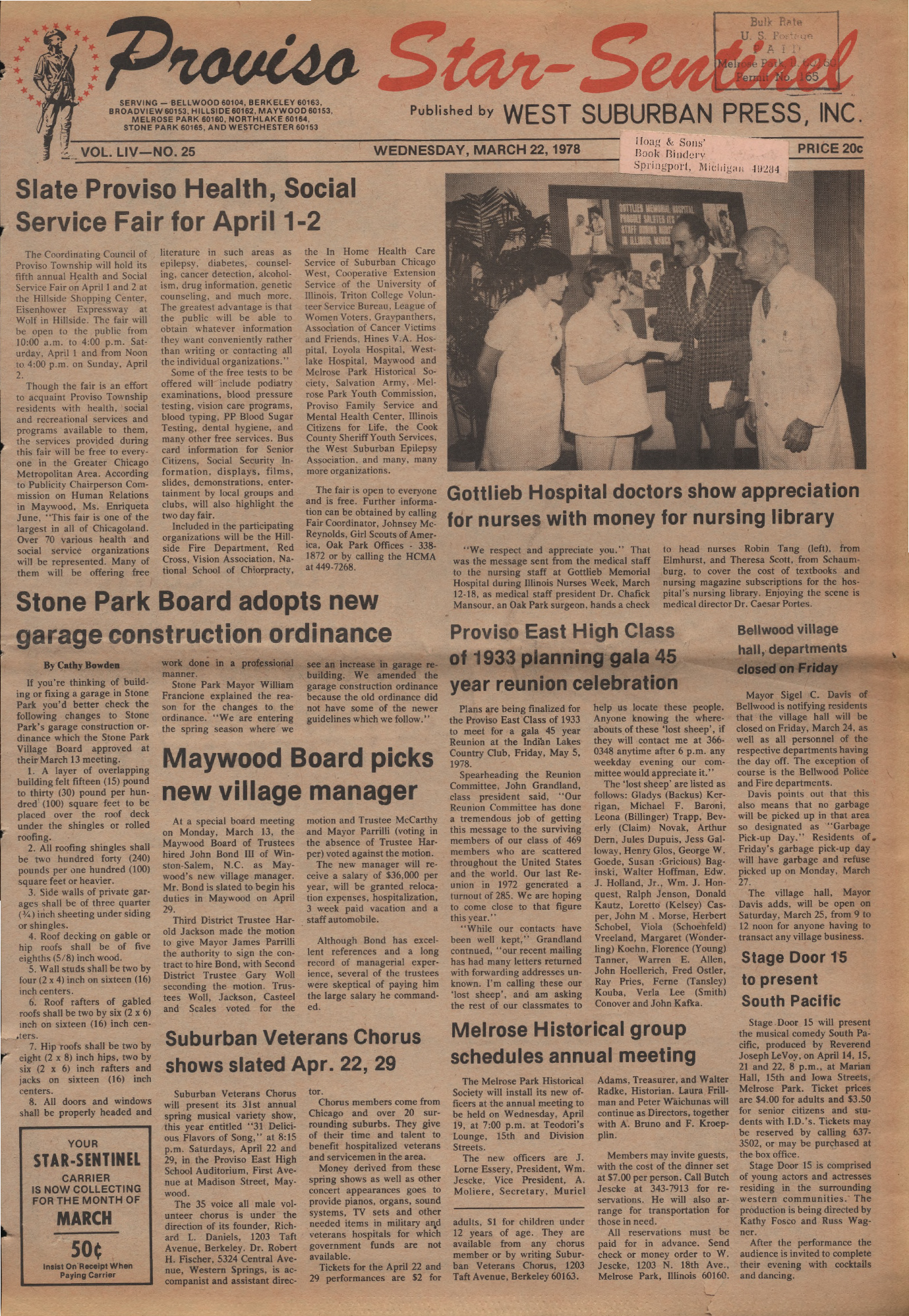 Proviso Star-Sentinel – 19780322