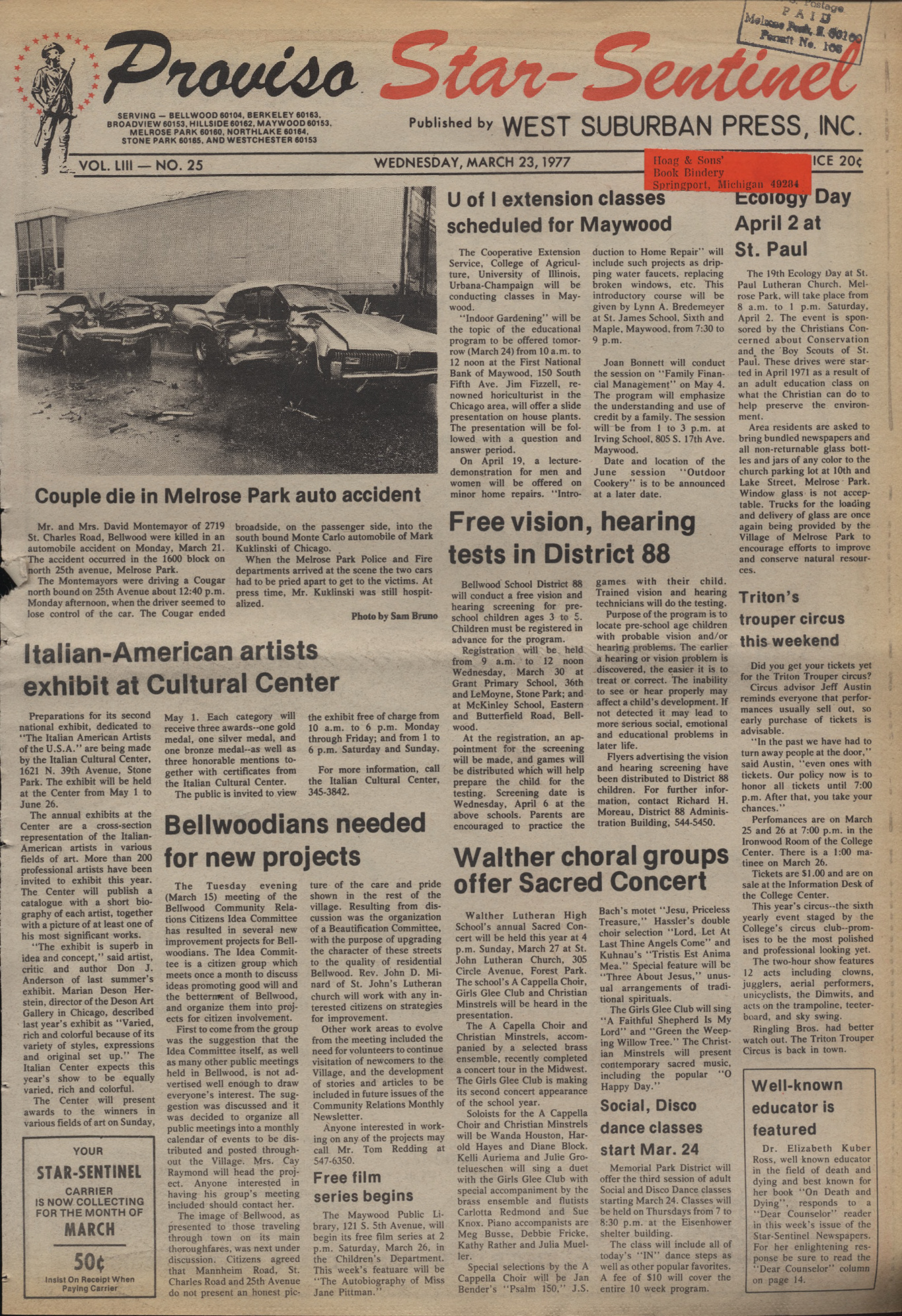 Proviso Star-Sentinel – 19770323