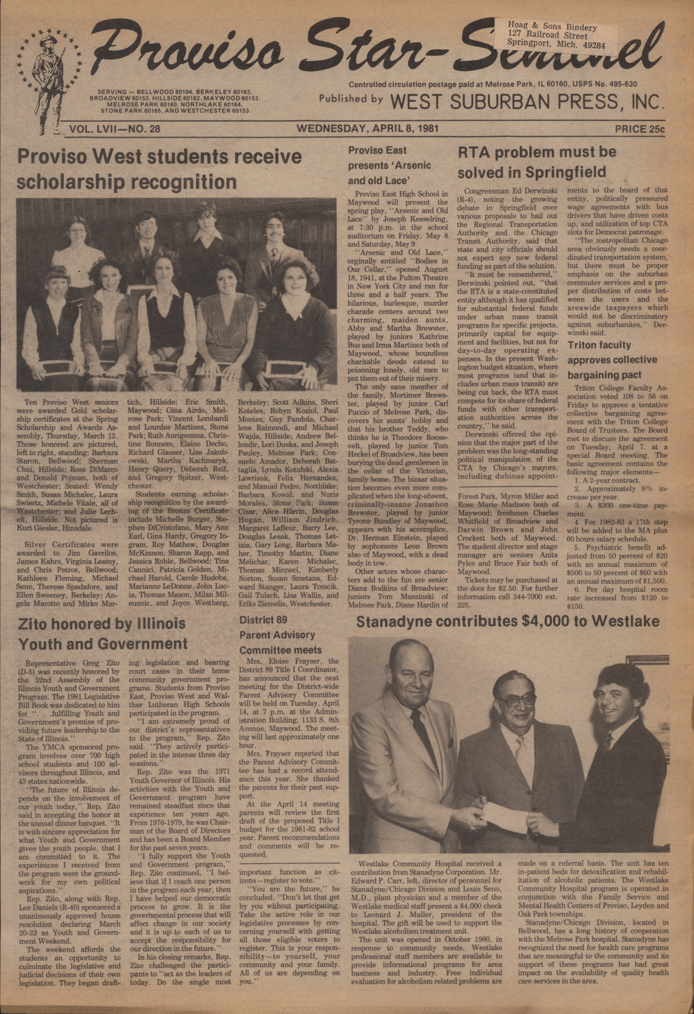 Proviso Star-Sentinel – 19810408