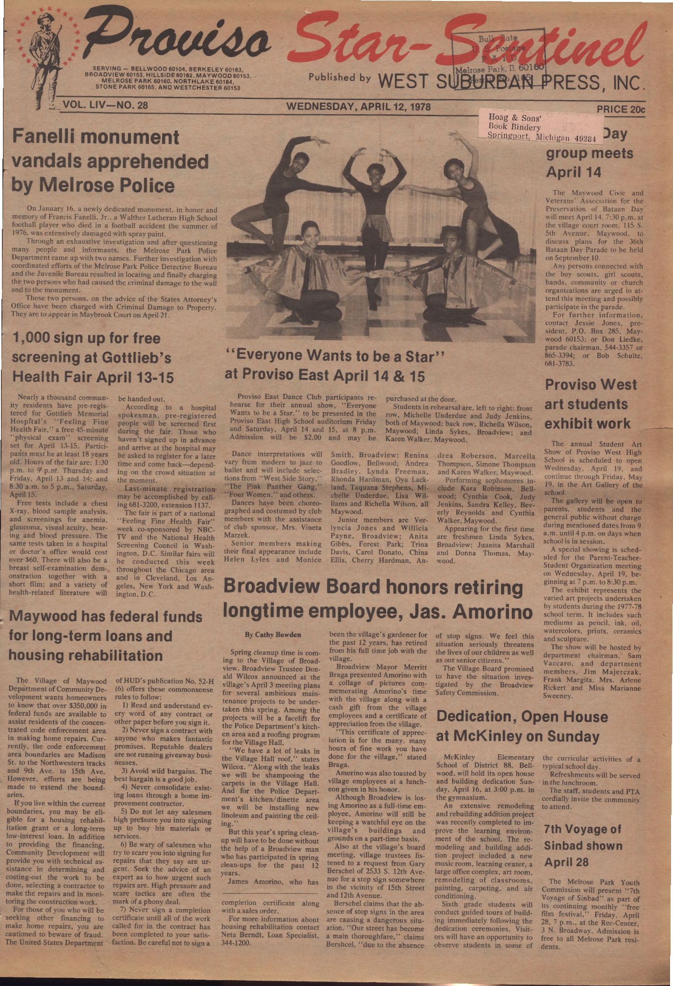 Proviso Star-Sentinel – 19780412