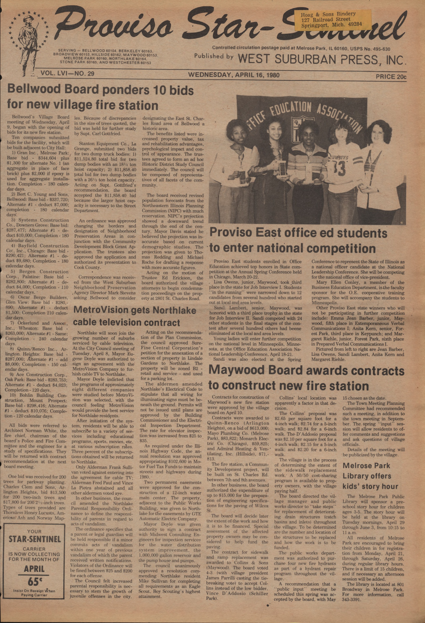 Proviso Star-Sentinel – 19800416