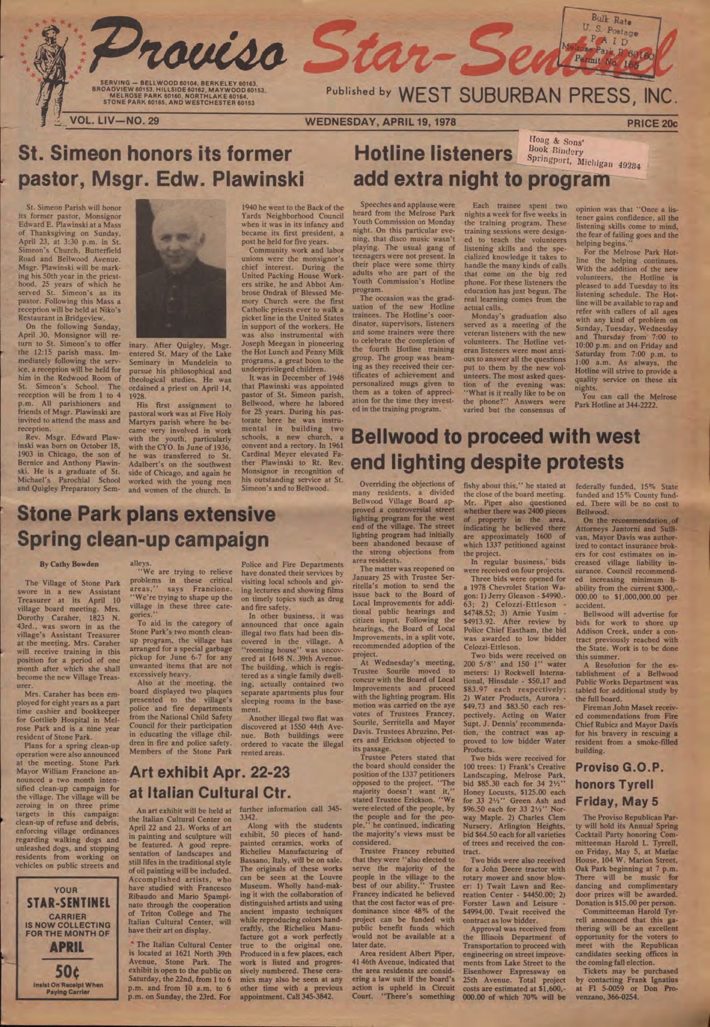 Proviso Star-Sentinel – 19780419