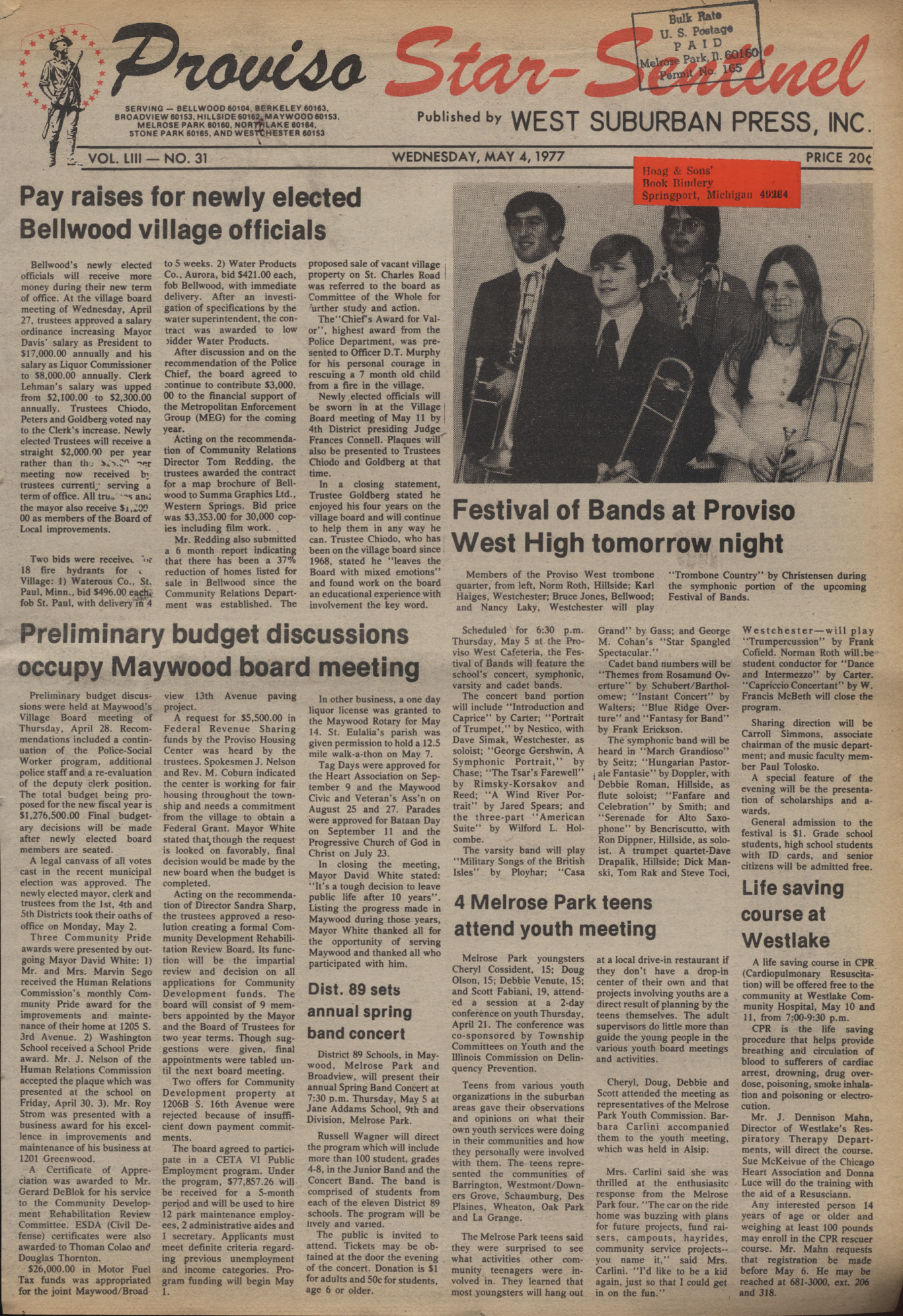 Proviso Star-Sentinel – 19770504